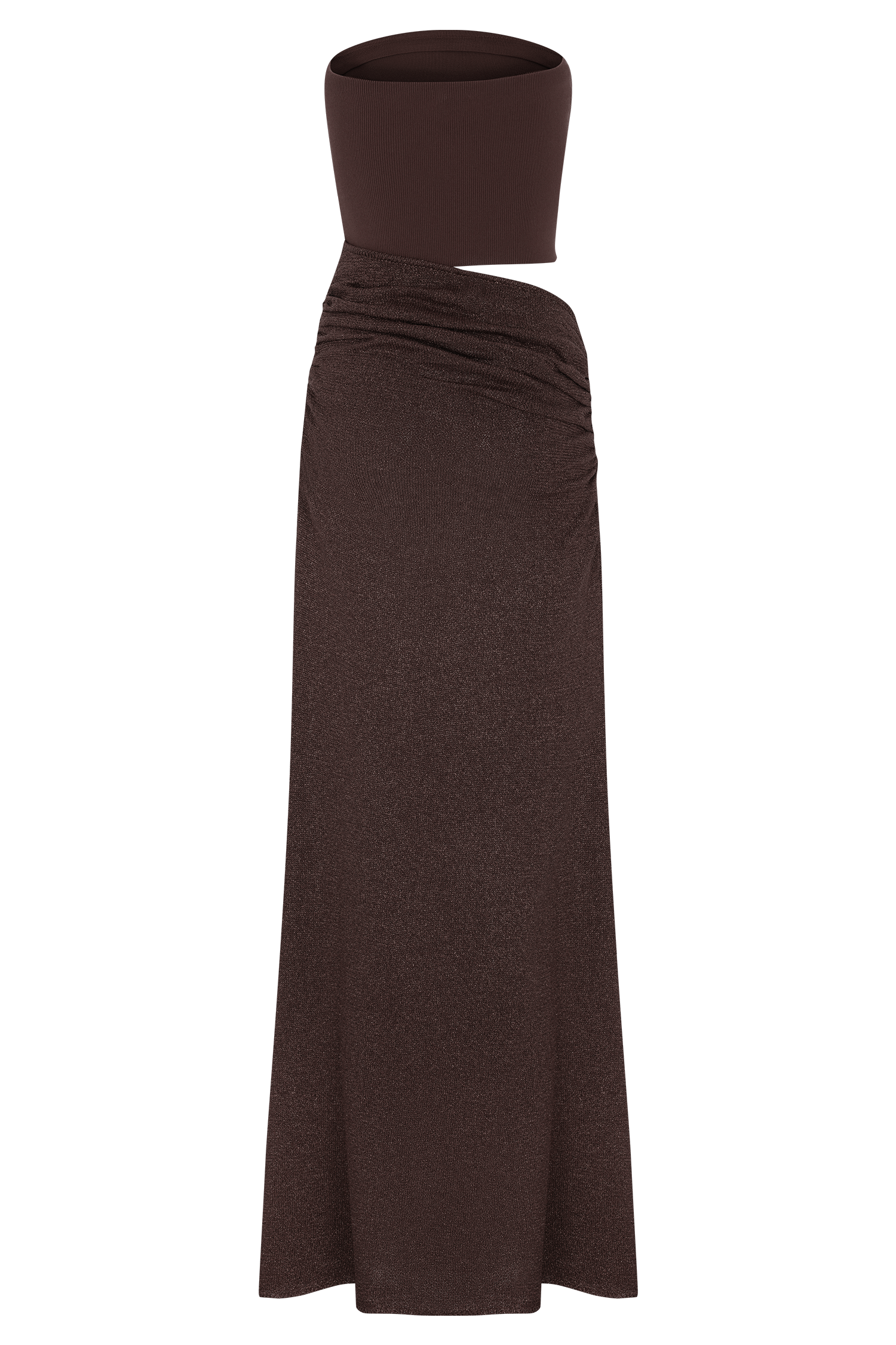 Jasiel Strapless Knit Maxi Dress - Chocolate #7