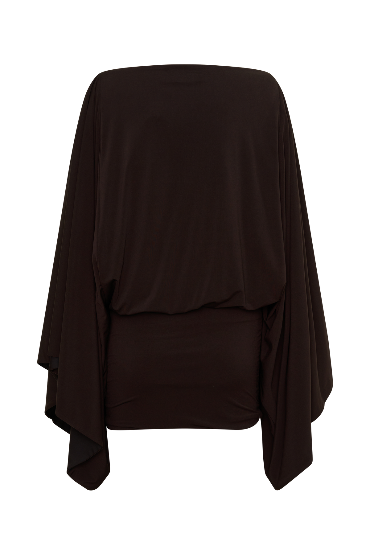 Jessy Draped Mini Dress - Dark Chocolate #8