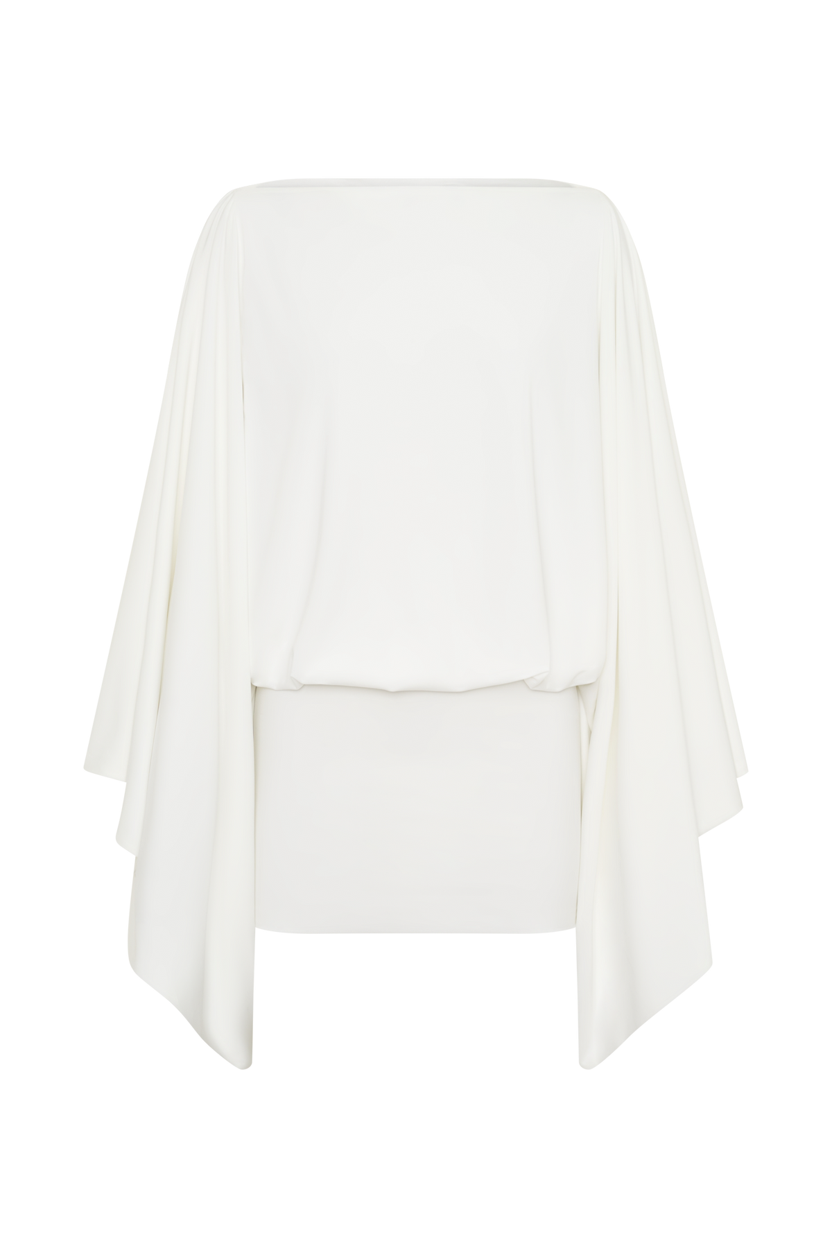 Jessy Draped Mini Dress - Ivory #10