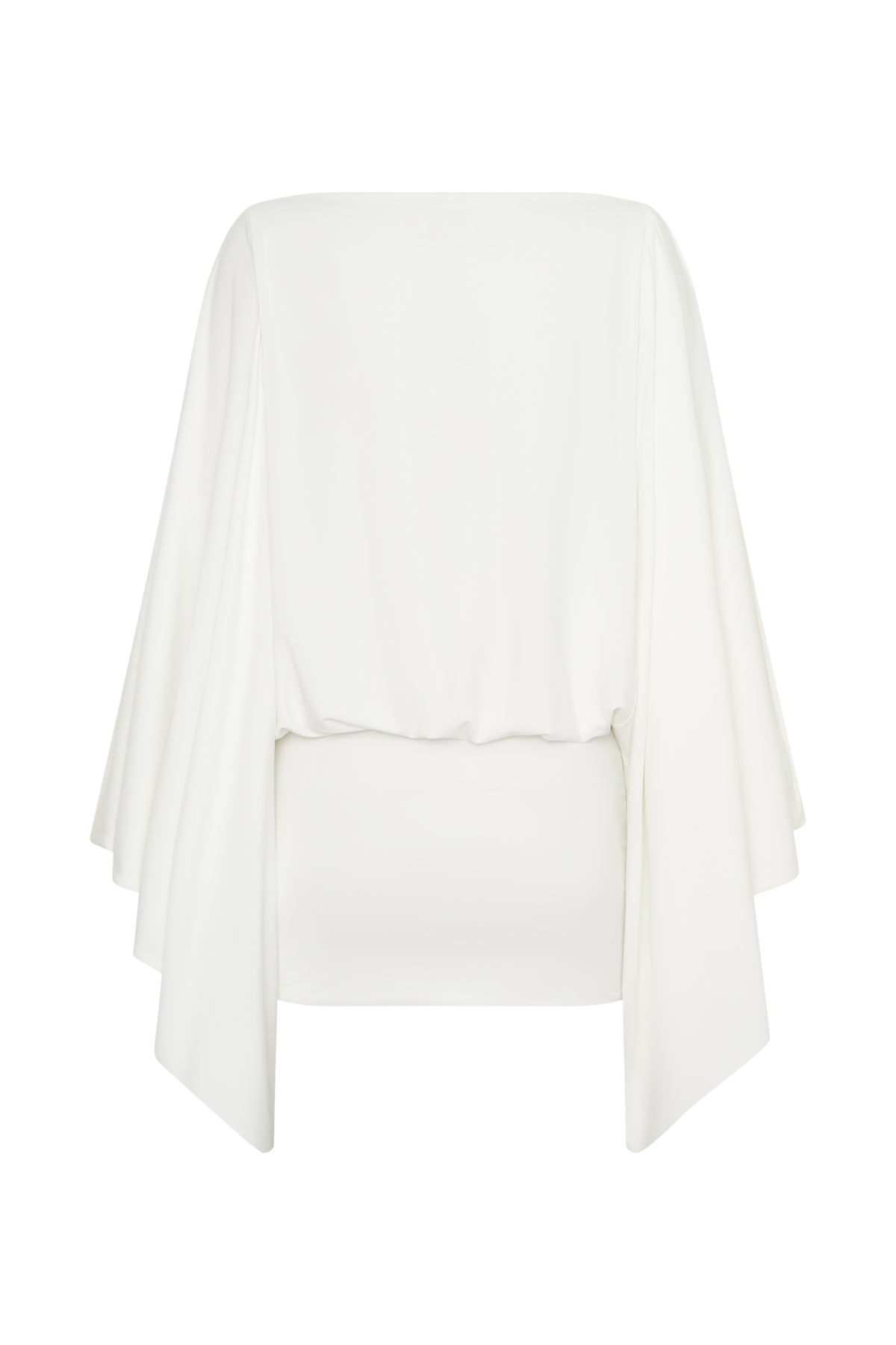Jessy Draped Mini Dress - Ivory #9