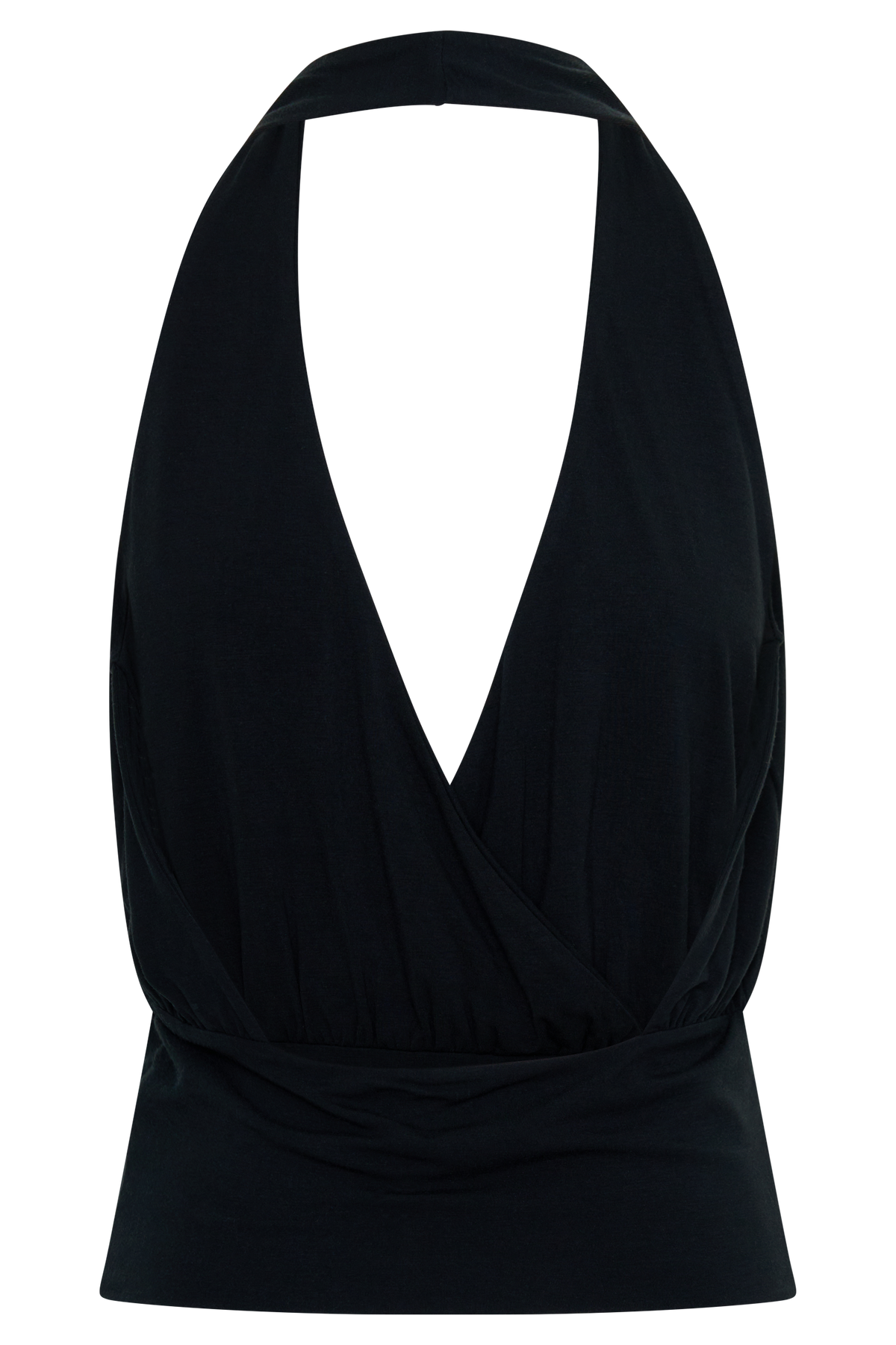 Jina Draped Halter Top - Black #8
