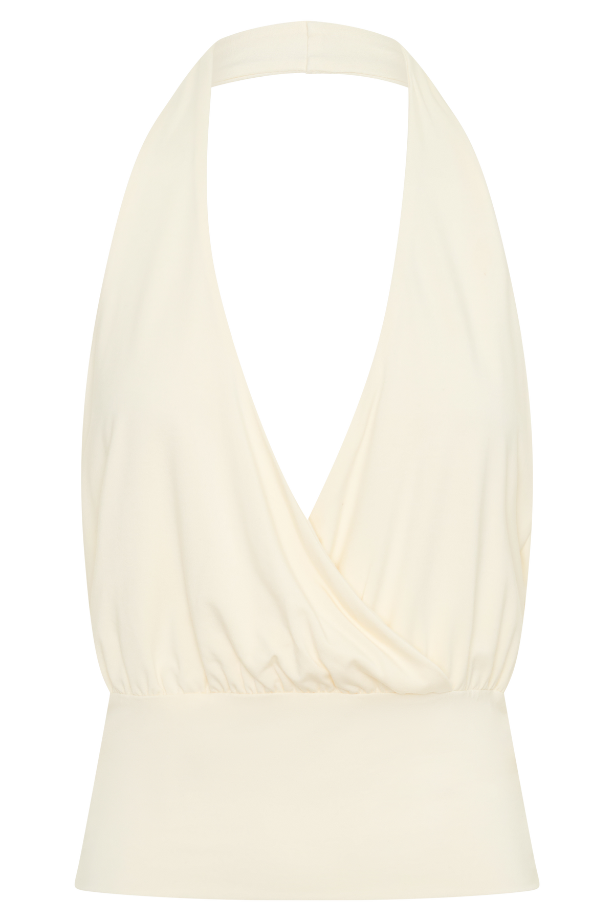 Jina Draped Halter Top - Ivory #11