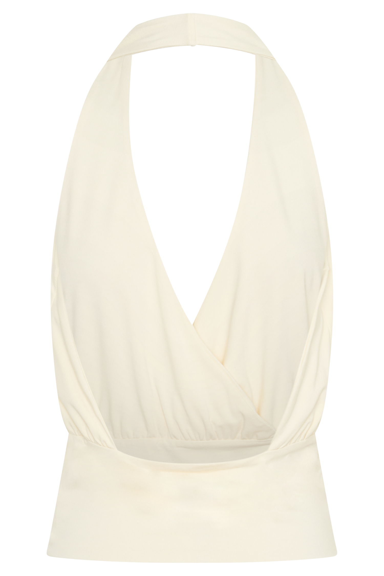 Jina Draped Halter Top - Ivory #8