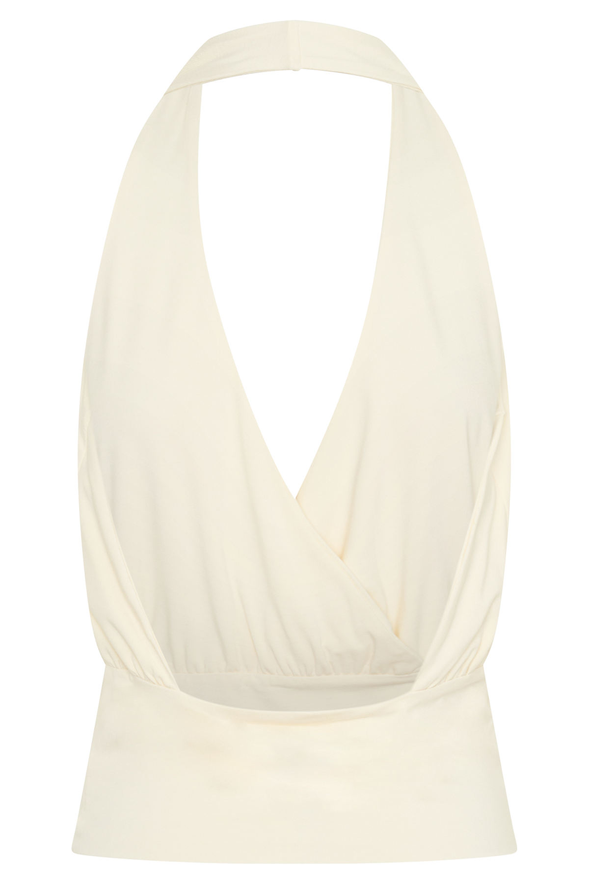 Jina Draped Halter Top - Ivory #10