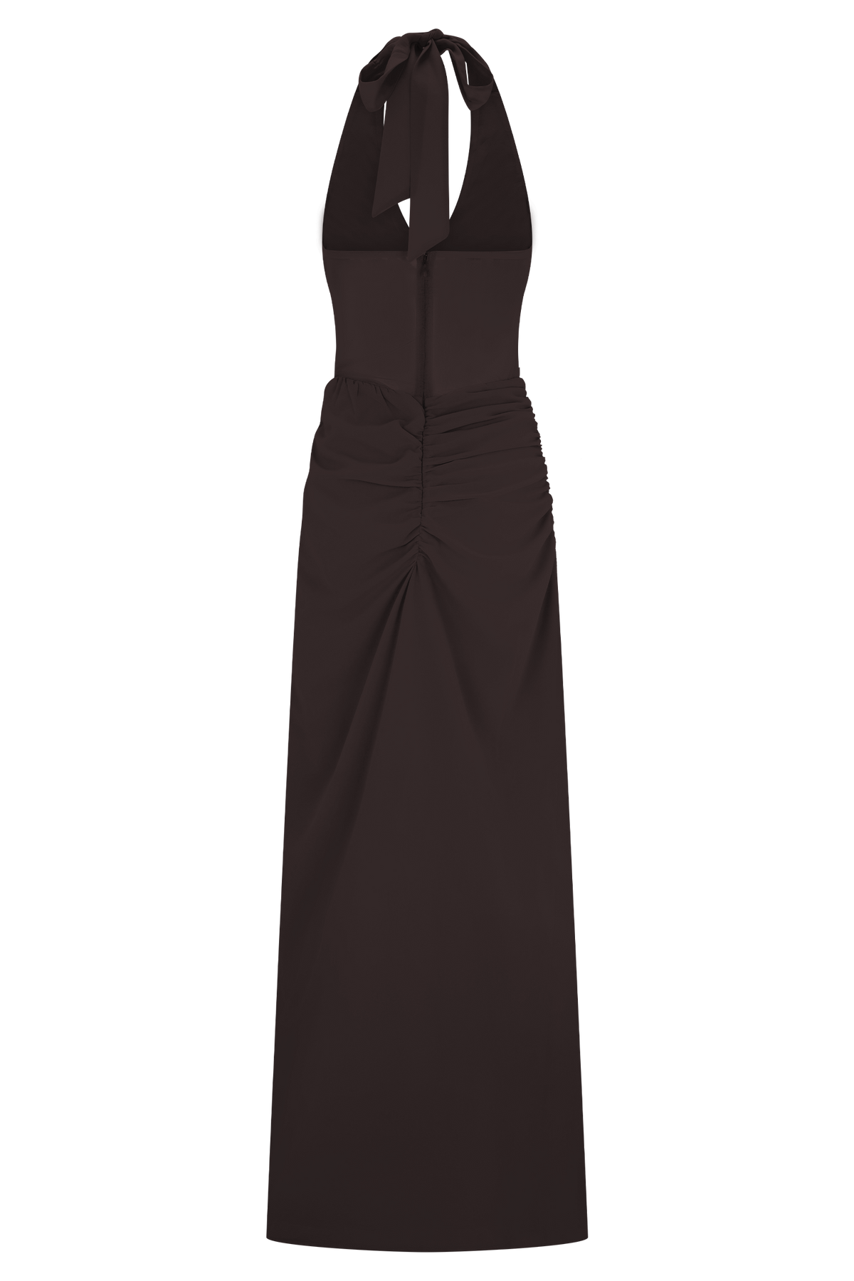 Jonna Chiffon And Mesh Maxi Dress - Dark Chocolate #7