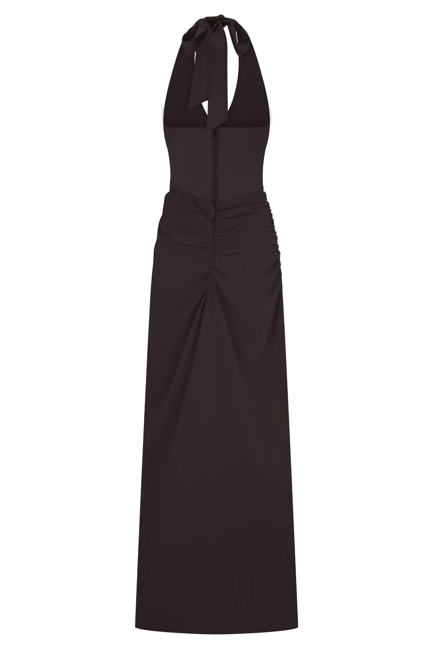 Jonna Chiffon And Mesh Maxi Dress - Dark Chocolate #7