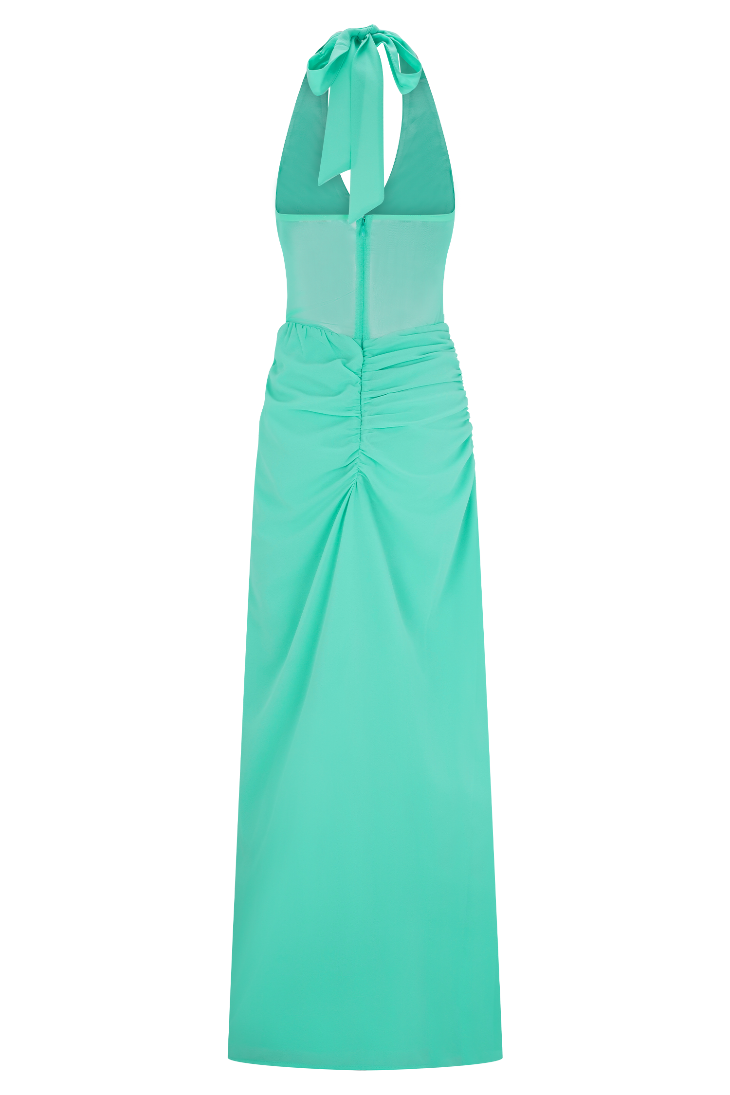 Jonna Chiffon And Mesh Maxi Dress - Lagoon #6