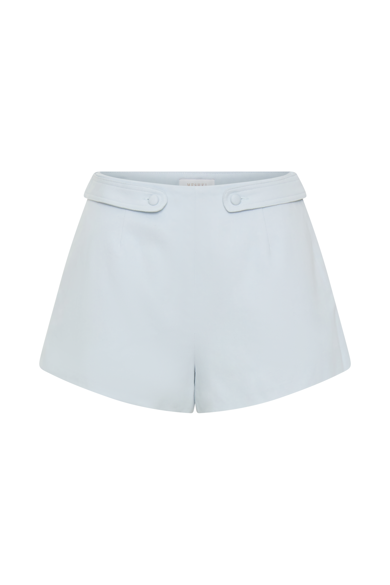 Josephine Cotton Shorts With Waistbands - Ice Blue #9