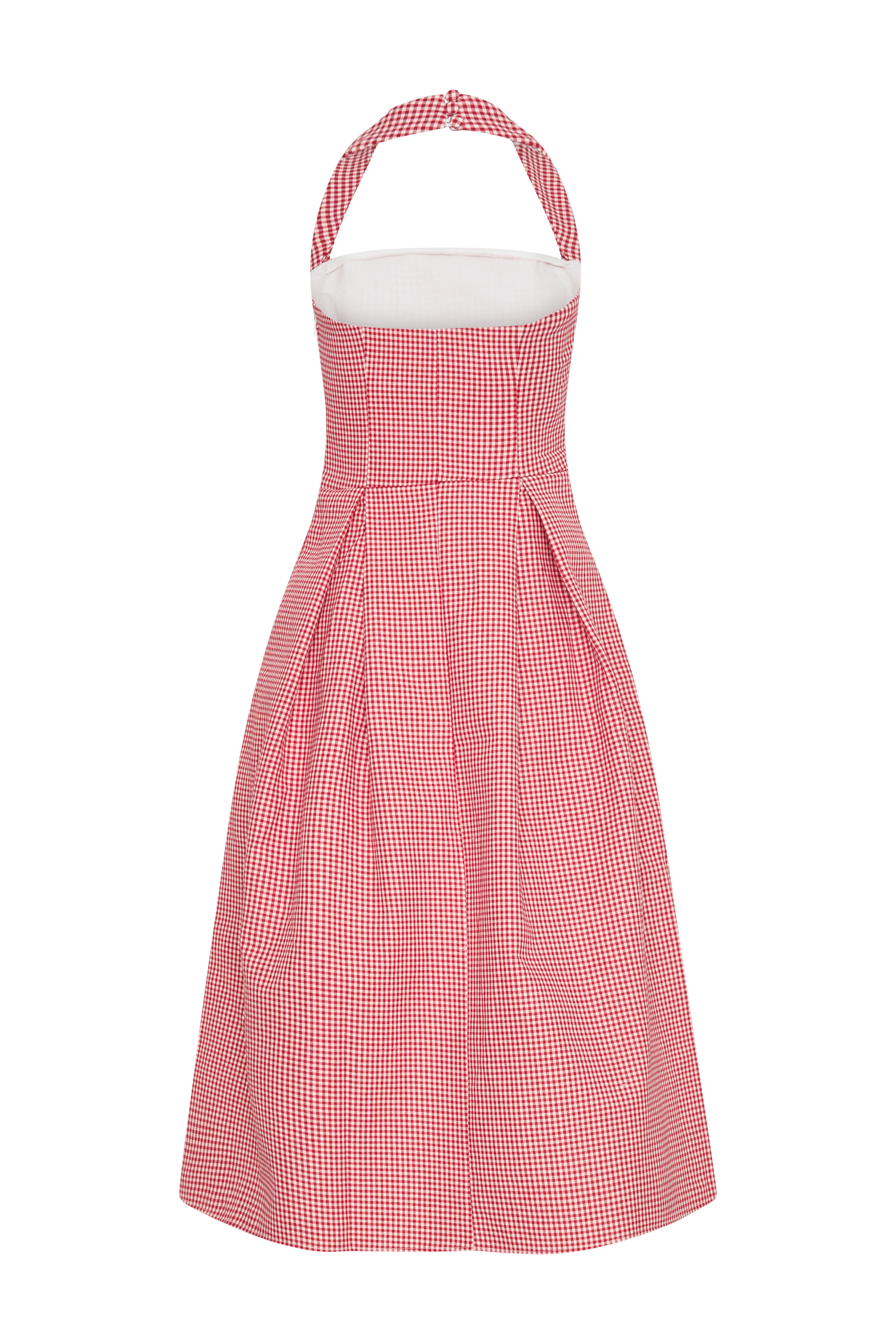 Juana Halter Midi Dress - Red Gingham #9