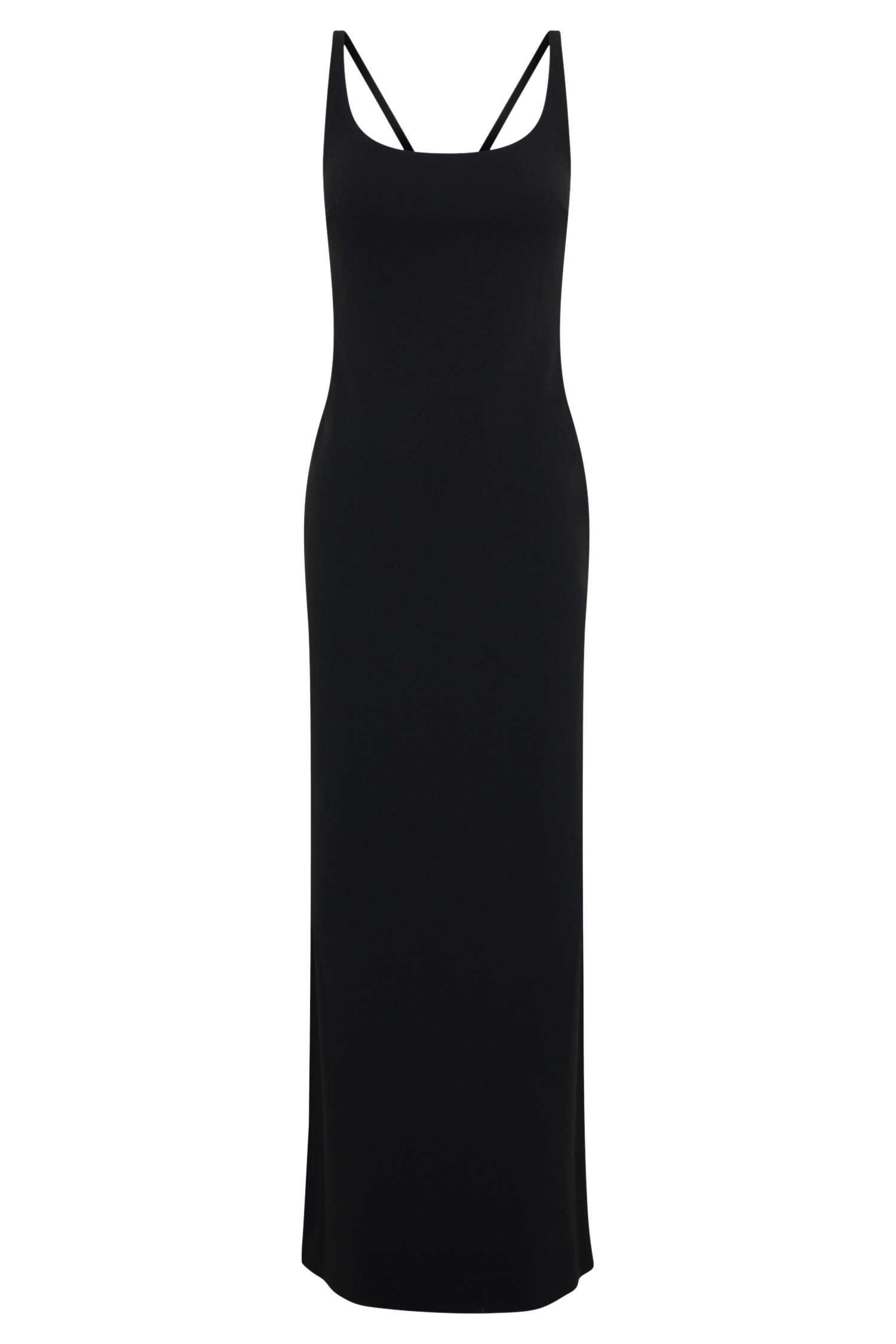 Julian Crepe Strapped Back Maxi Dress - Black #9
