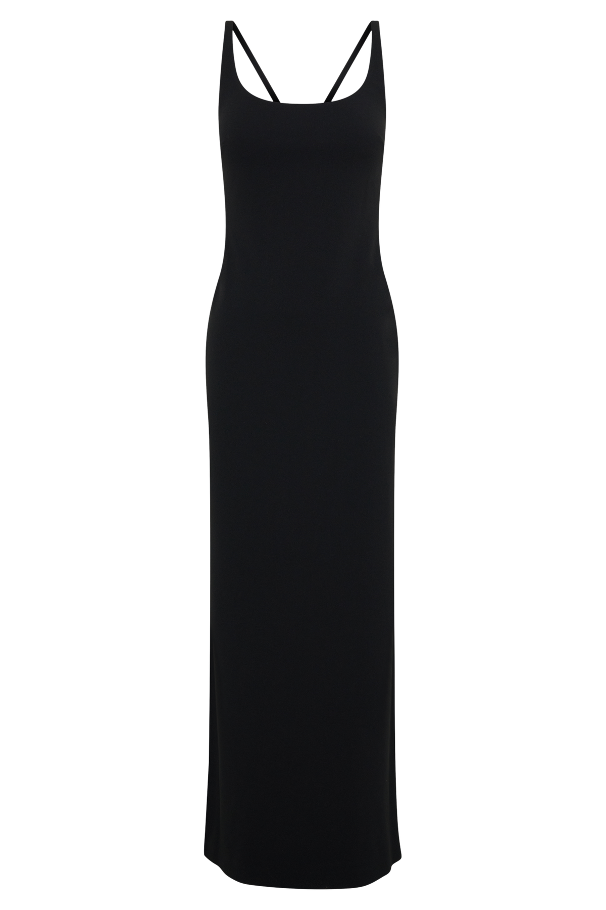 Julian Crepe Strapped Back Maxi Dress - Black #9