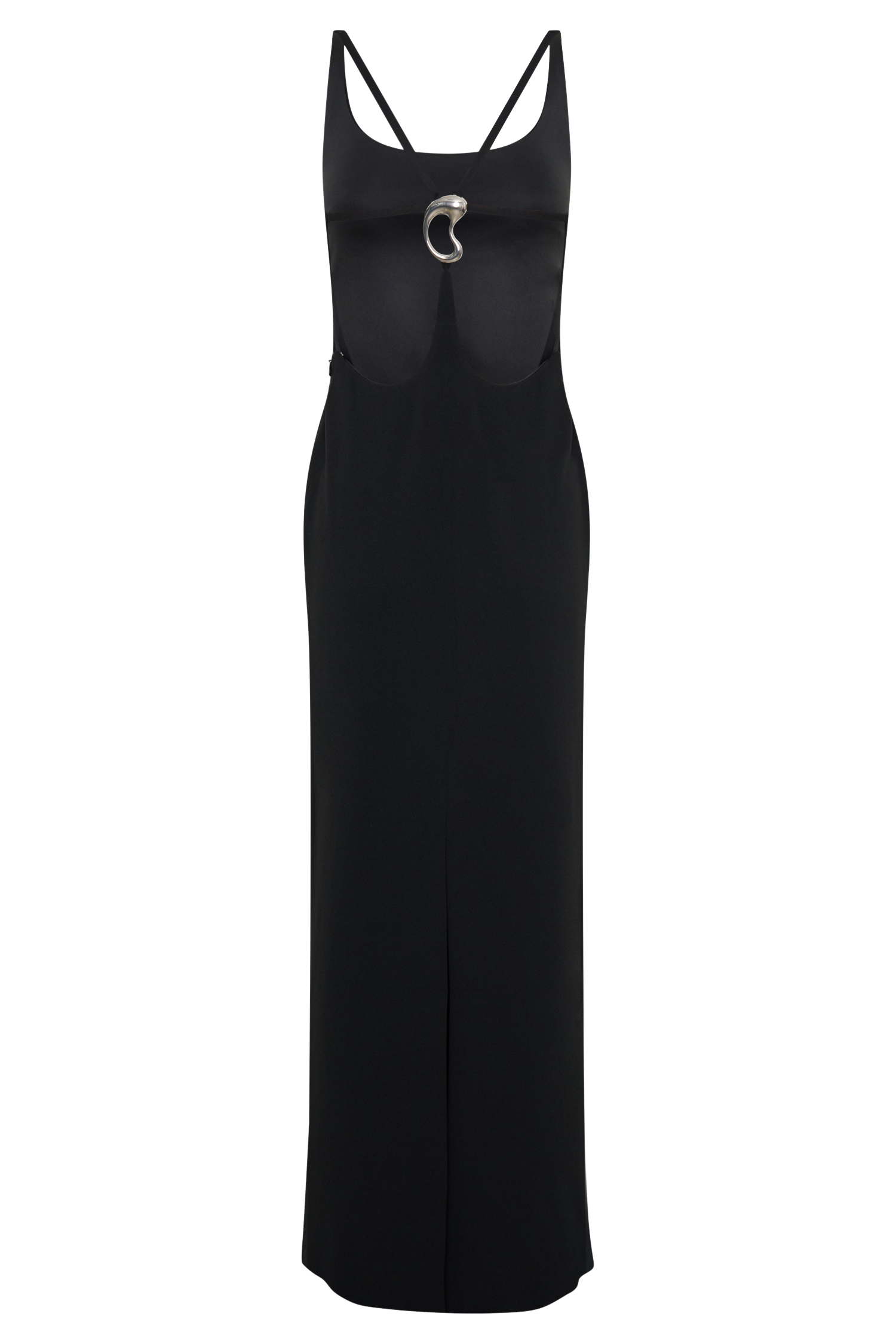 Julian Crepe Strapped Back Maxi Dress - Black #8