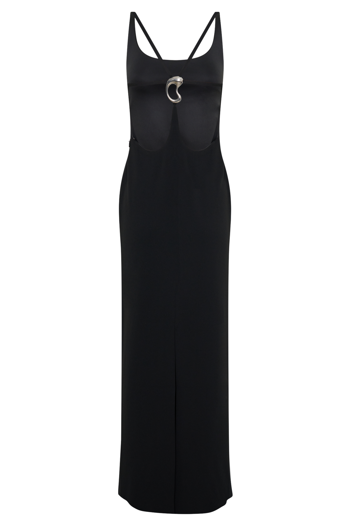 Julian Crepe Strapped Back Maxi Dress - Black #8