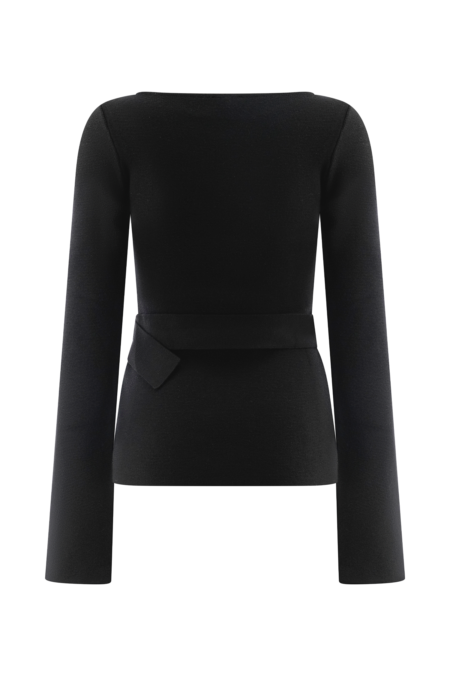 Justine Belted Knit Top - Black #6