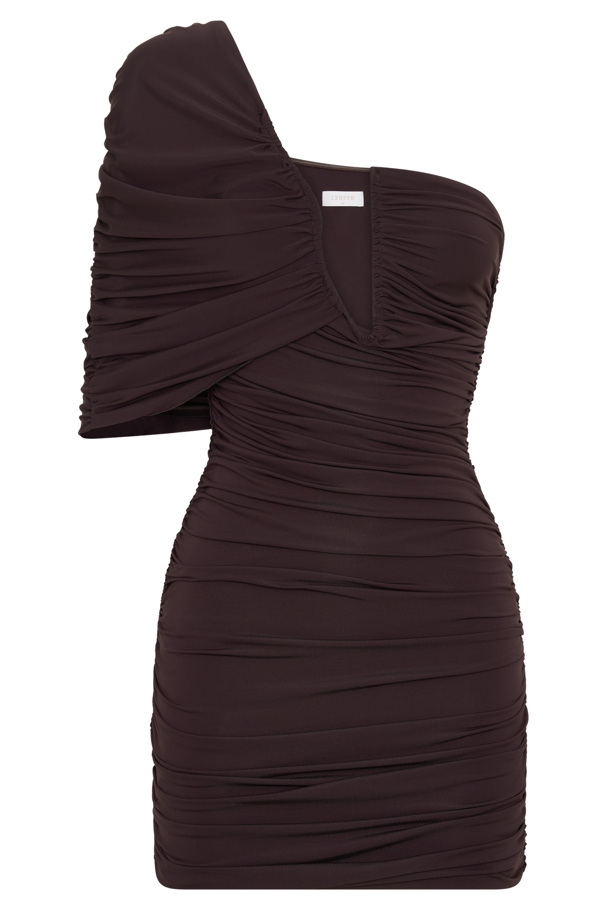 Kaiydo Gathered Centre Wire Mini Dress - Chocolate #9