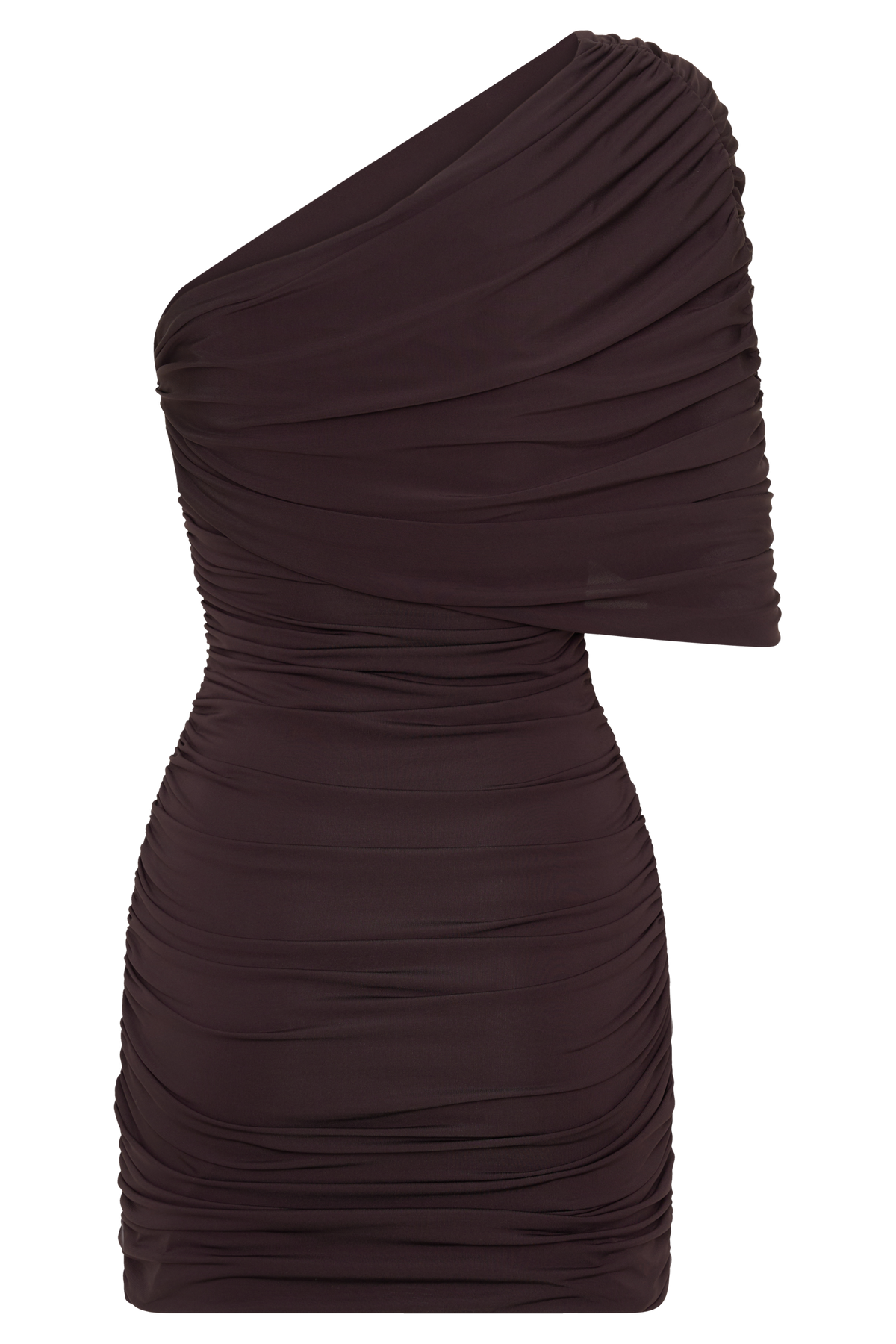 Kaiydo Gathered Centre Wire Mini Dress - Chocolate #8