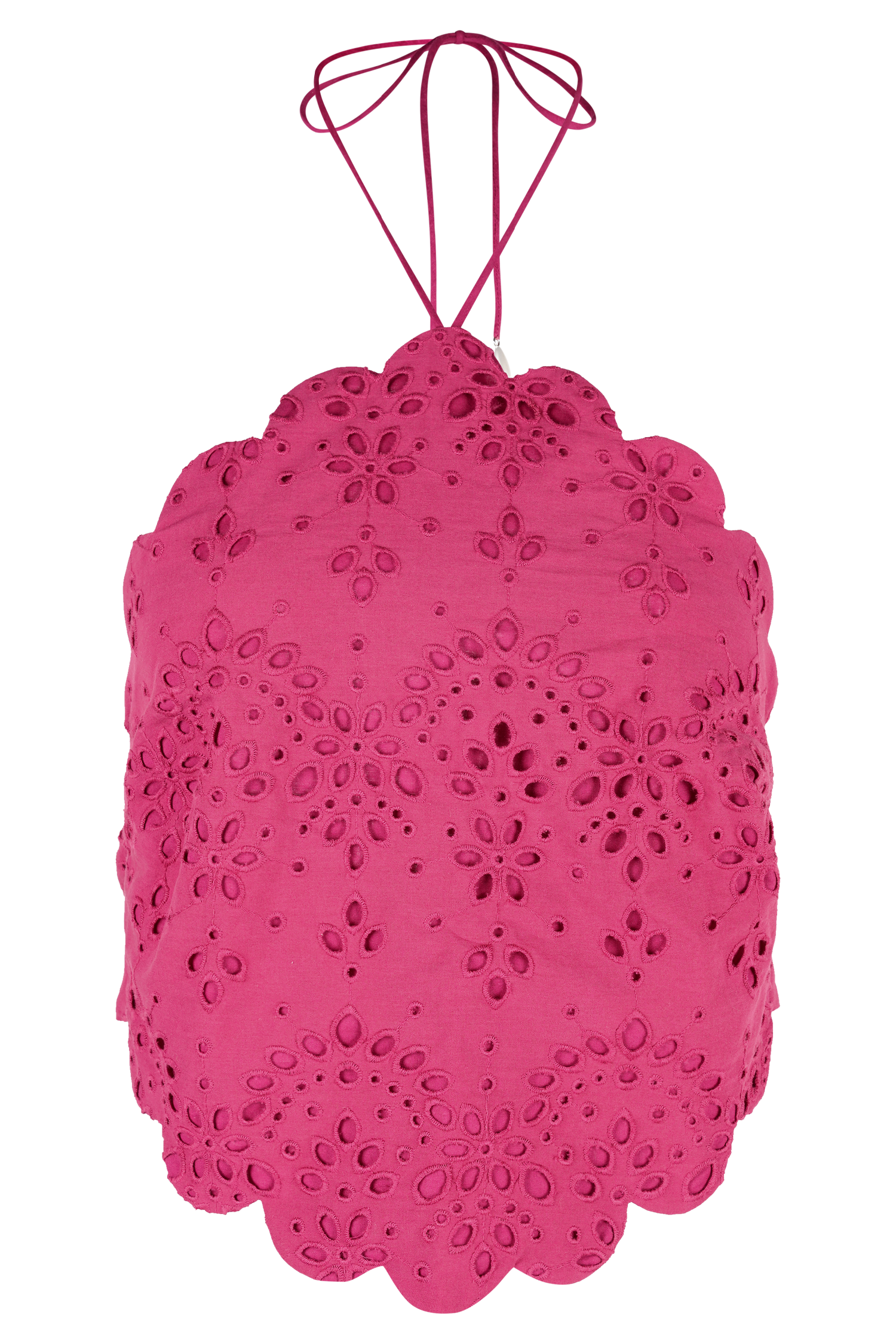 Kensley Broderie Halter Top - Dragonfruit #10