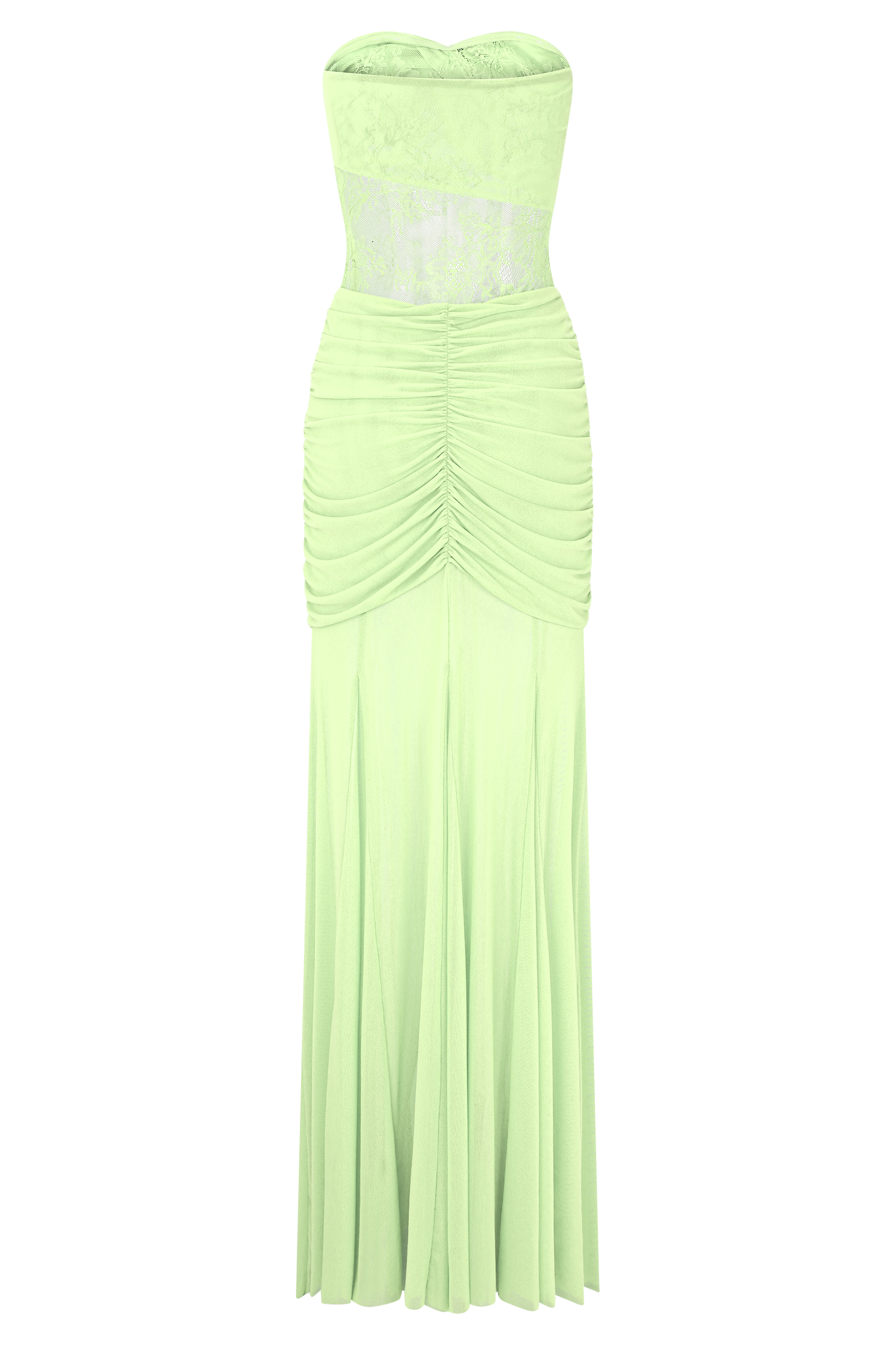 Khadijah Lace And Mesh Maxi Dress - Sage #7