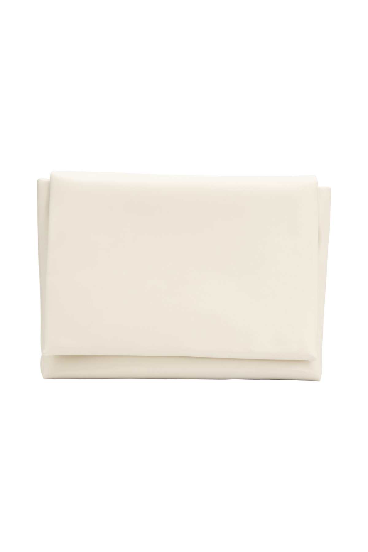 Kiera Faux Leather Oversized Clutch - Ivory #5