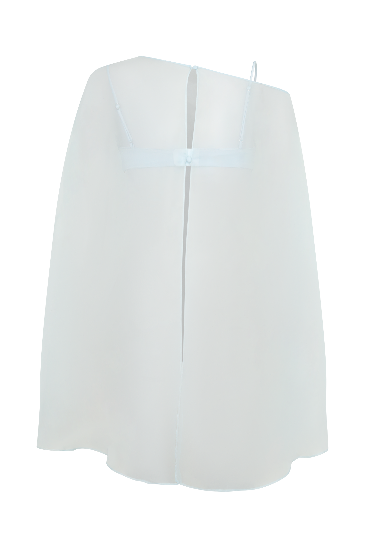 Kirstine Bralette With Chiffon Cape - Ice Blue #8
