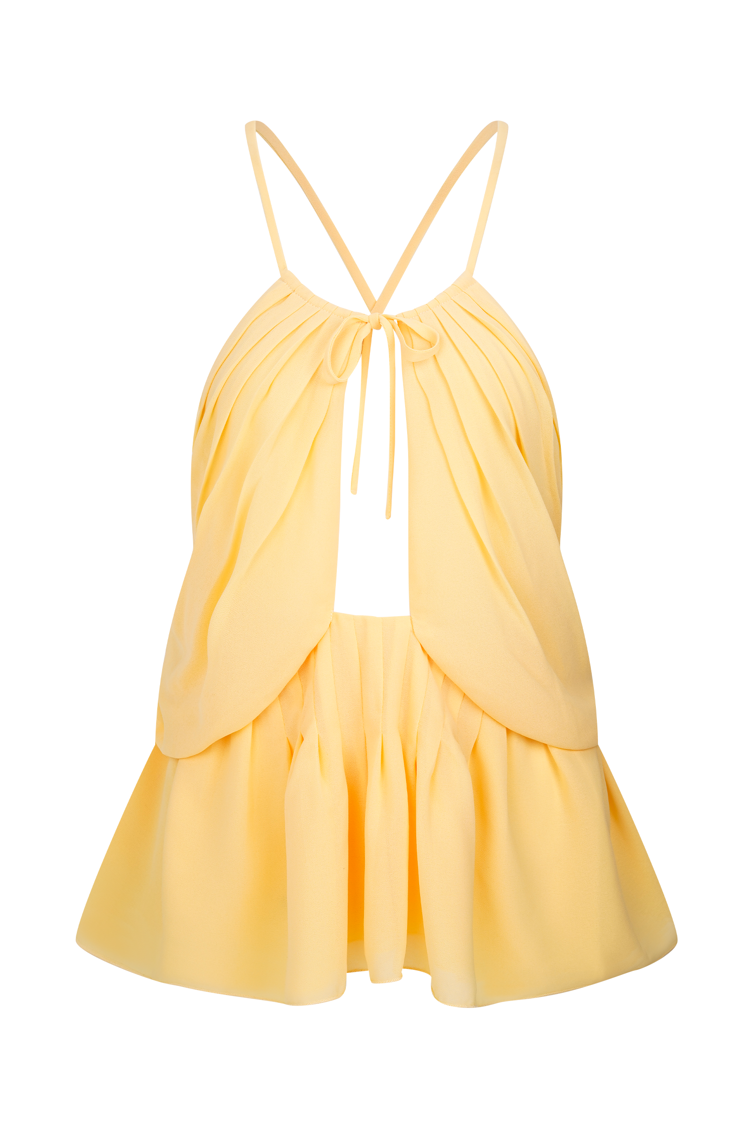 Korra Chiffon Halter Top - Butterscotch #9