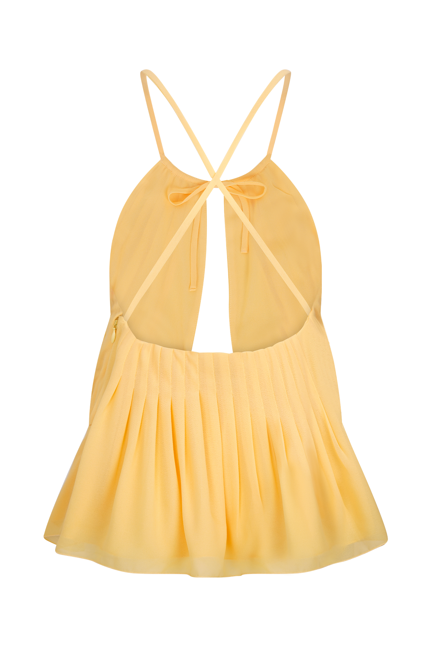 Korra Chiffon Halter Top - Butterscotch