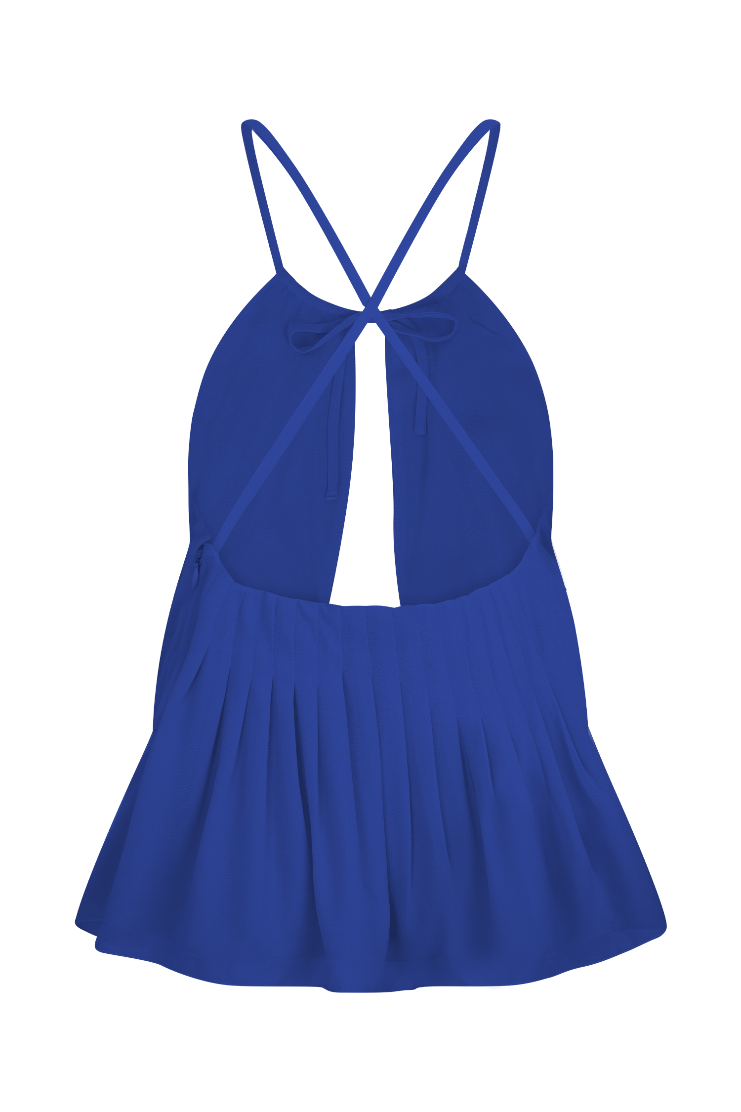 Korra Chiffon Halter Top - Cobalt Blue #6
