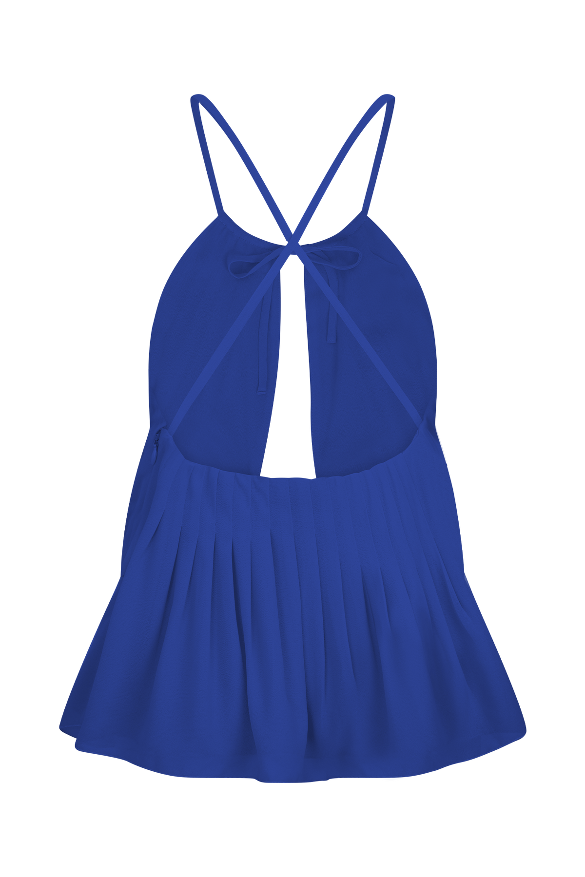 Korra Chiffon Halter Top - Cobalt Blue #6