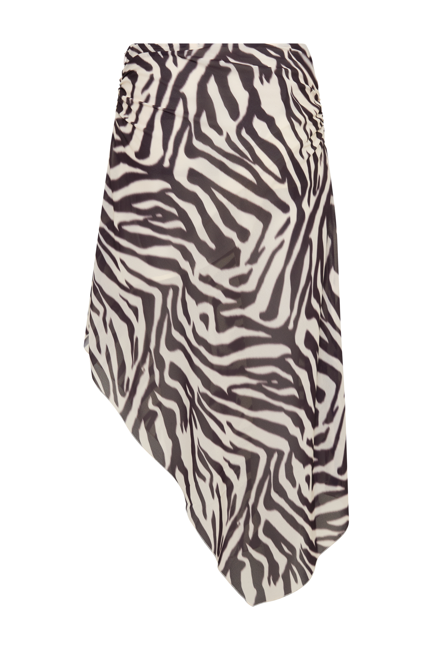 Lana Chiffon Midi Skirt - Abstract Zebra Print #8