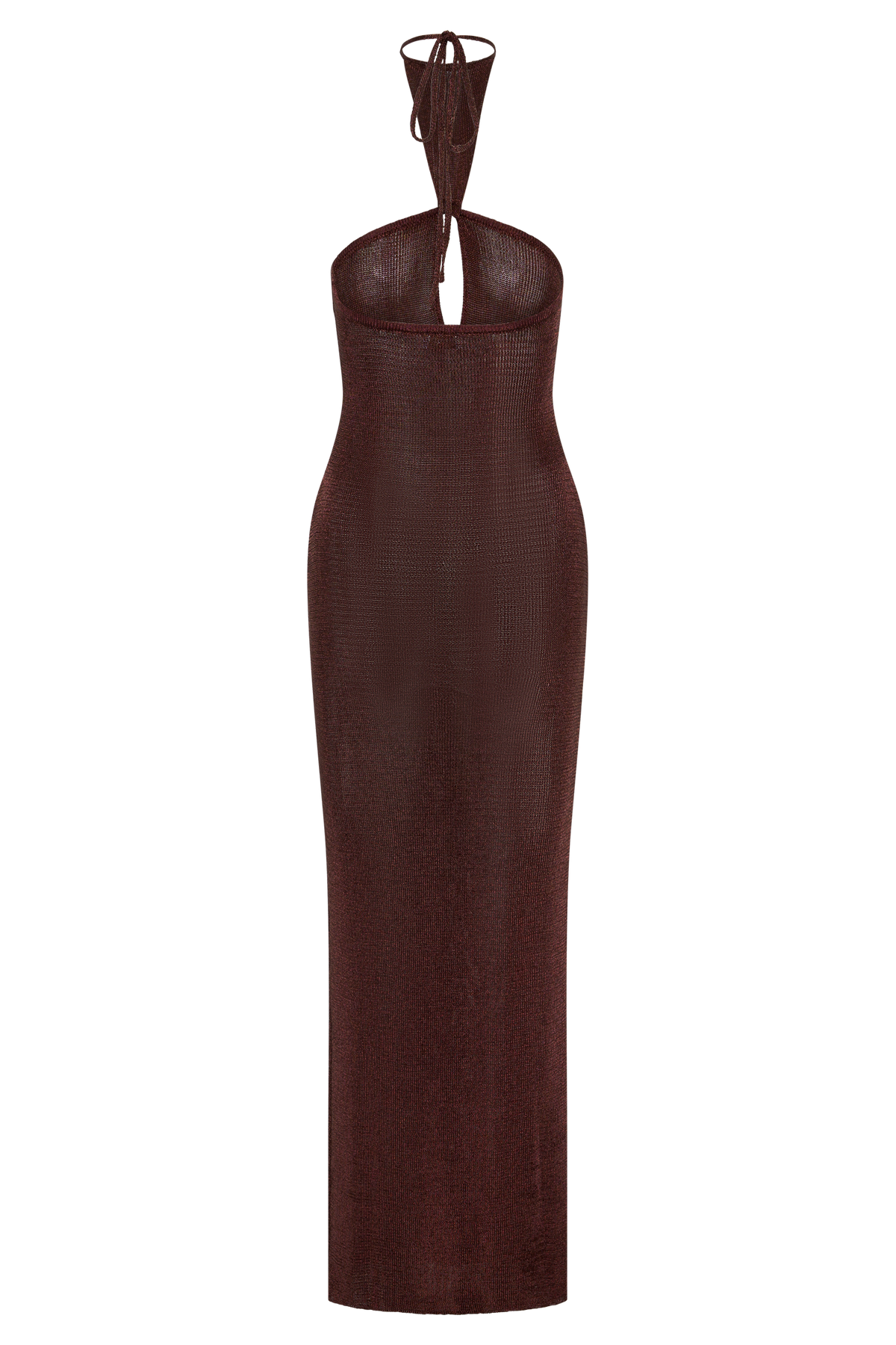 Lane Lurex Knit Maxi Dress - Chocolate