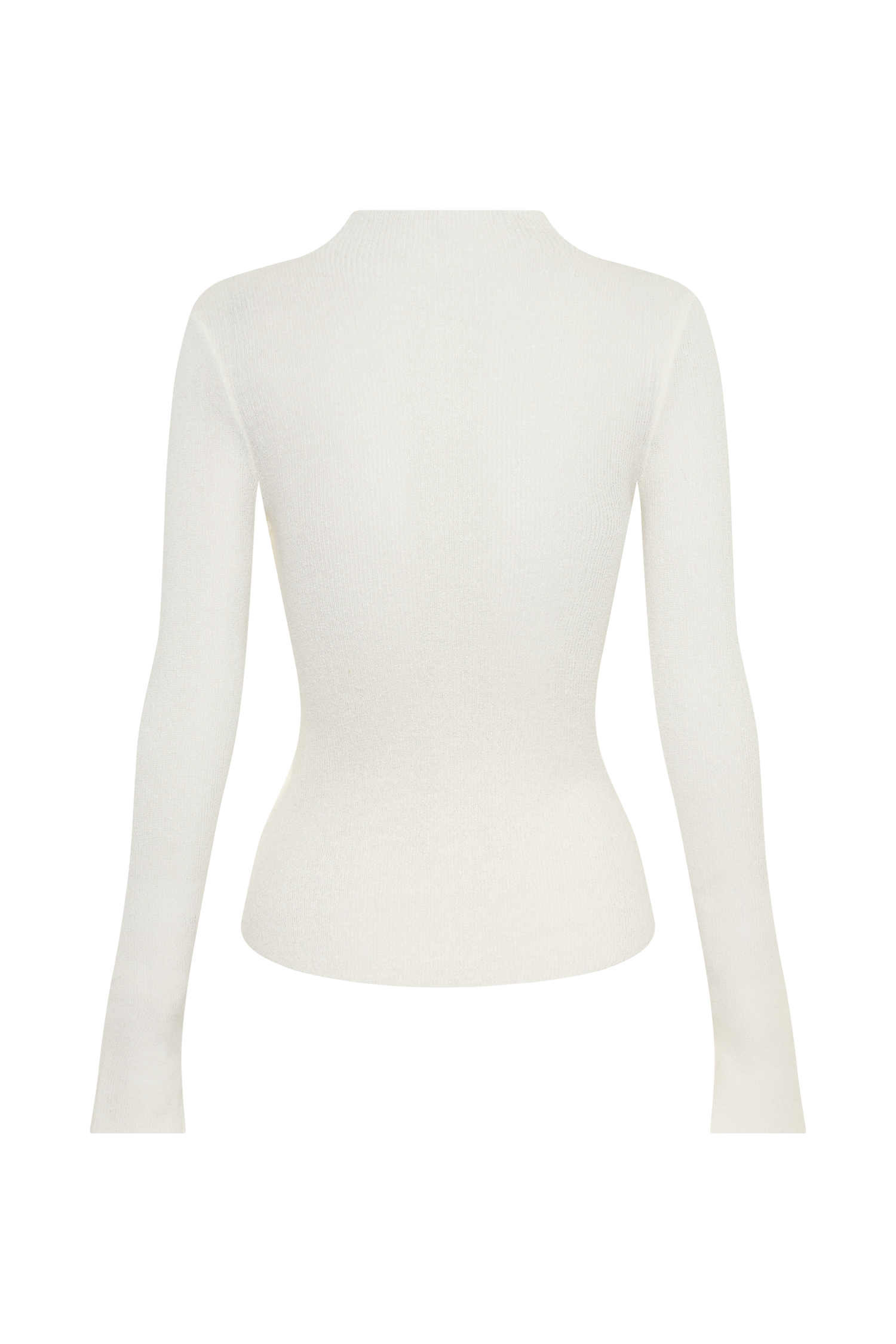 Lawson Wrap Knit Long Sleeve Top - White #10