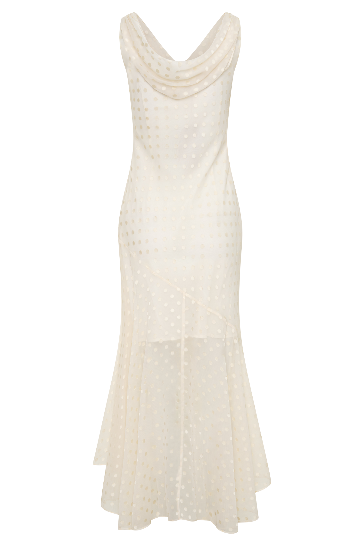 Lilah Devore Midi Dress - Ivory #7