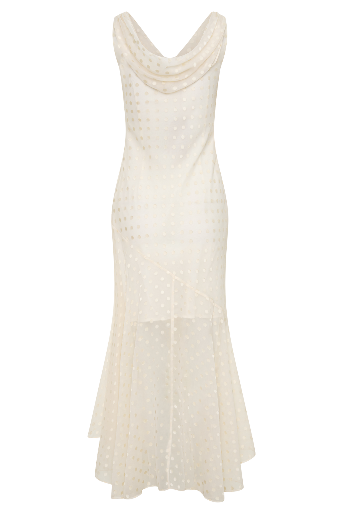 Lilah Devore Midi Dress - Ivory #8