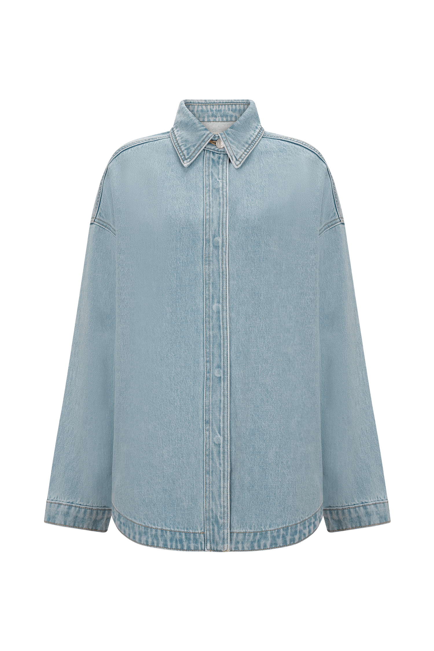 Lioda Oversized Denim Shirt - 80'S Blue #7