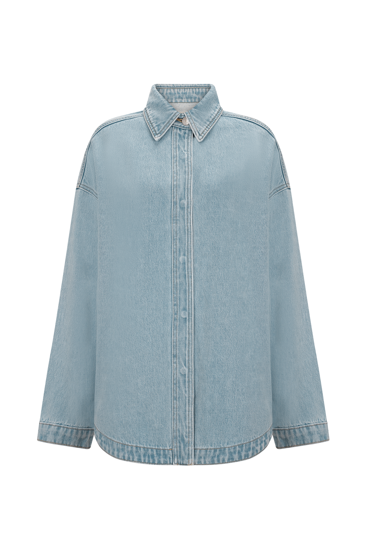Lioda Oversized Denim Shirt - 80'S Blue #7
