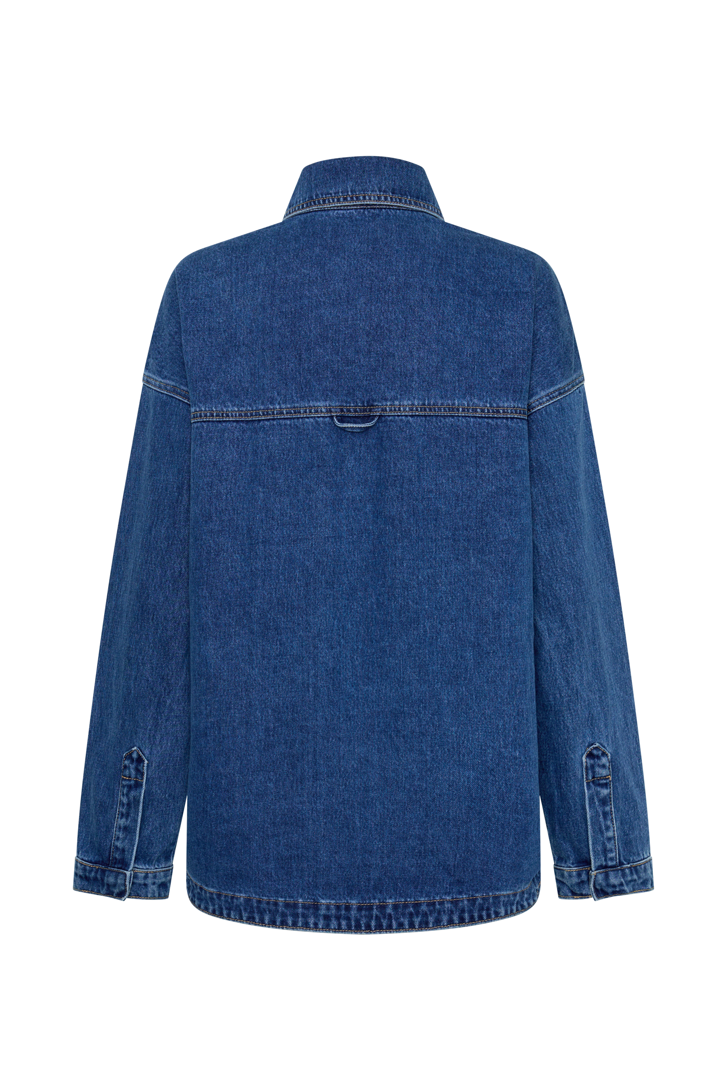 Lioda Oversized Denim Shirt - Dark Blue #6