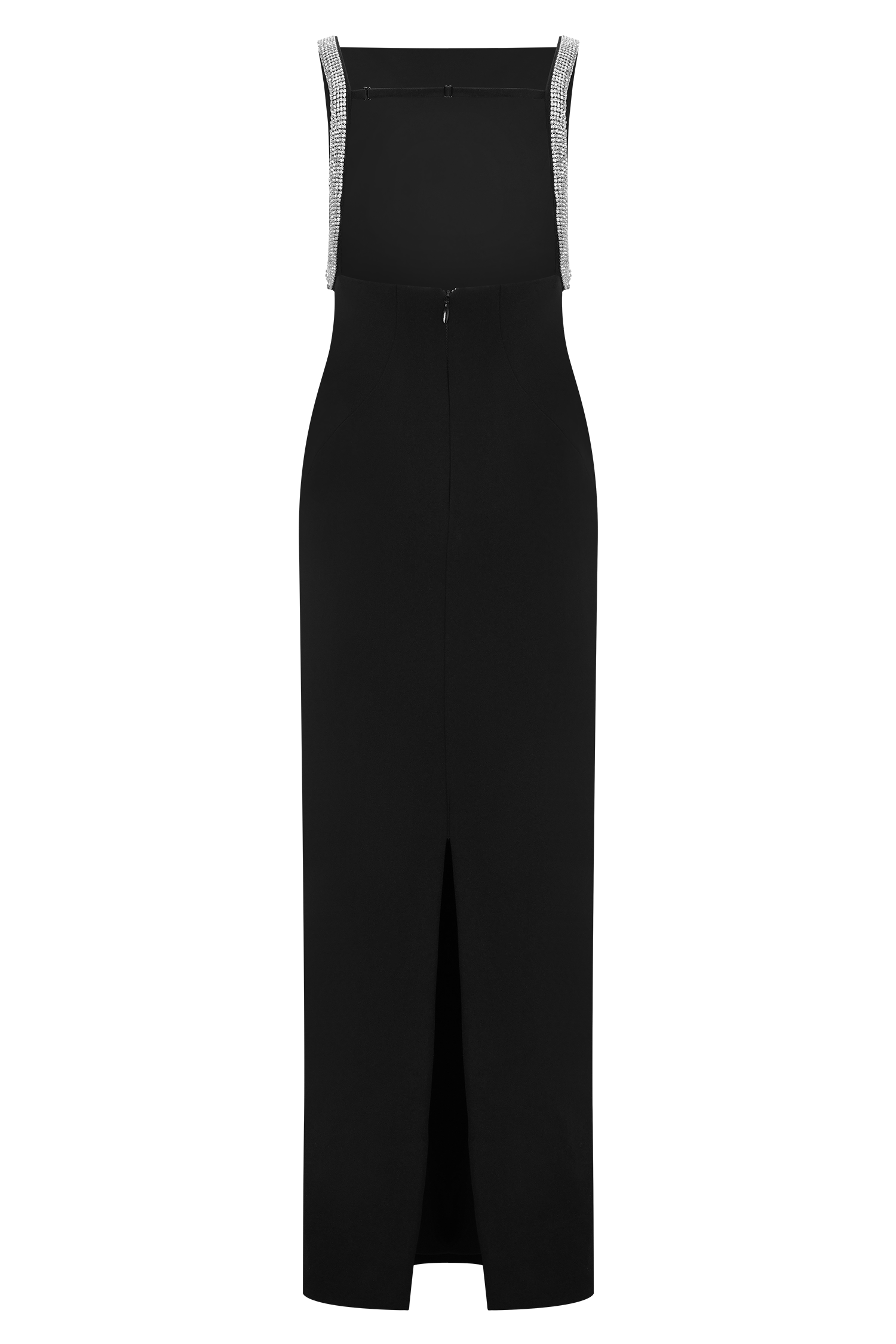 Lorde Embellished Crepe Maxi Dress - Black #12