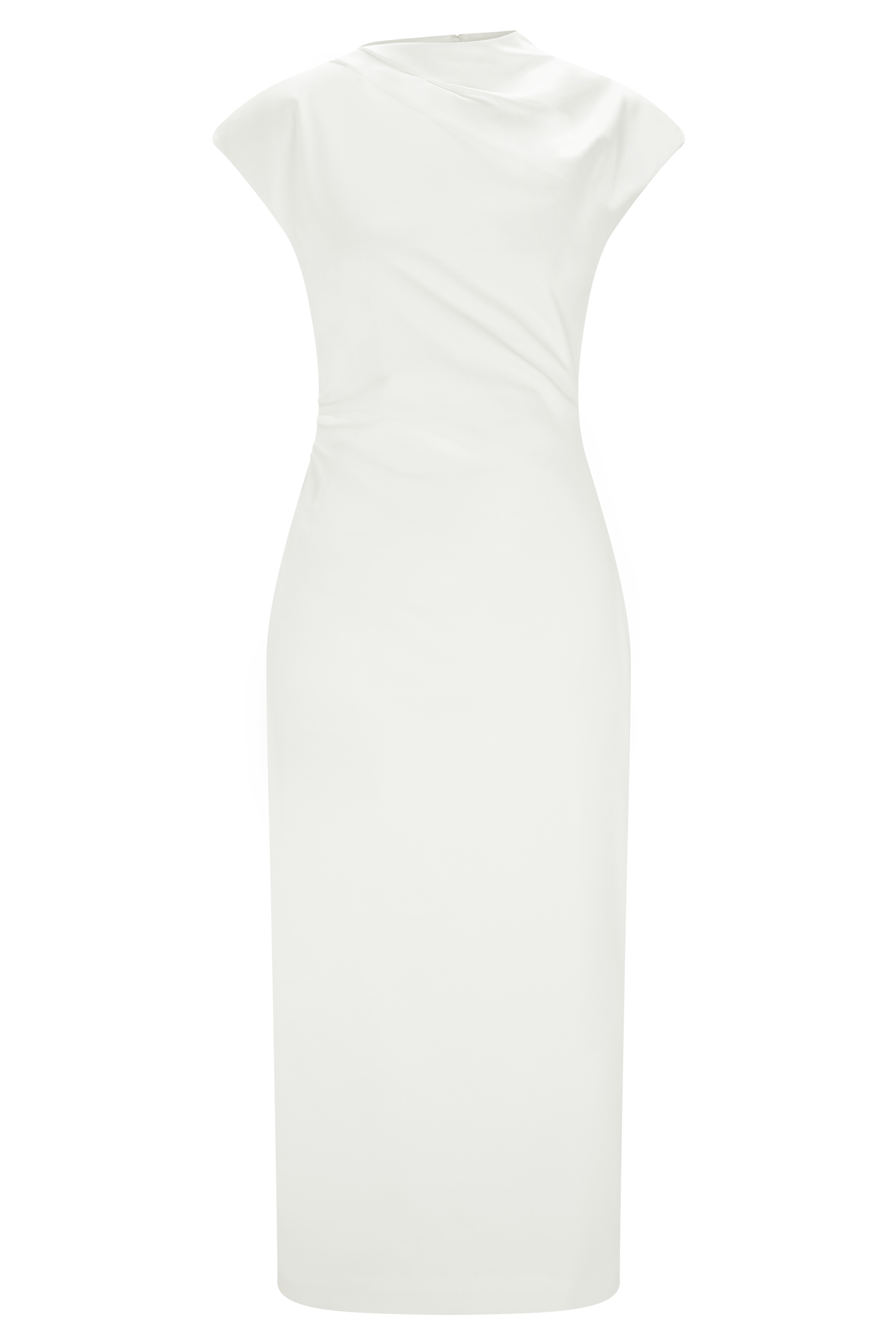 Lorena Cotton Midi Dress - White #7