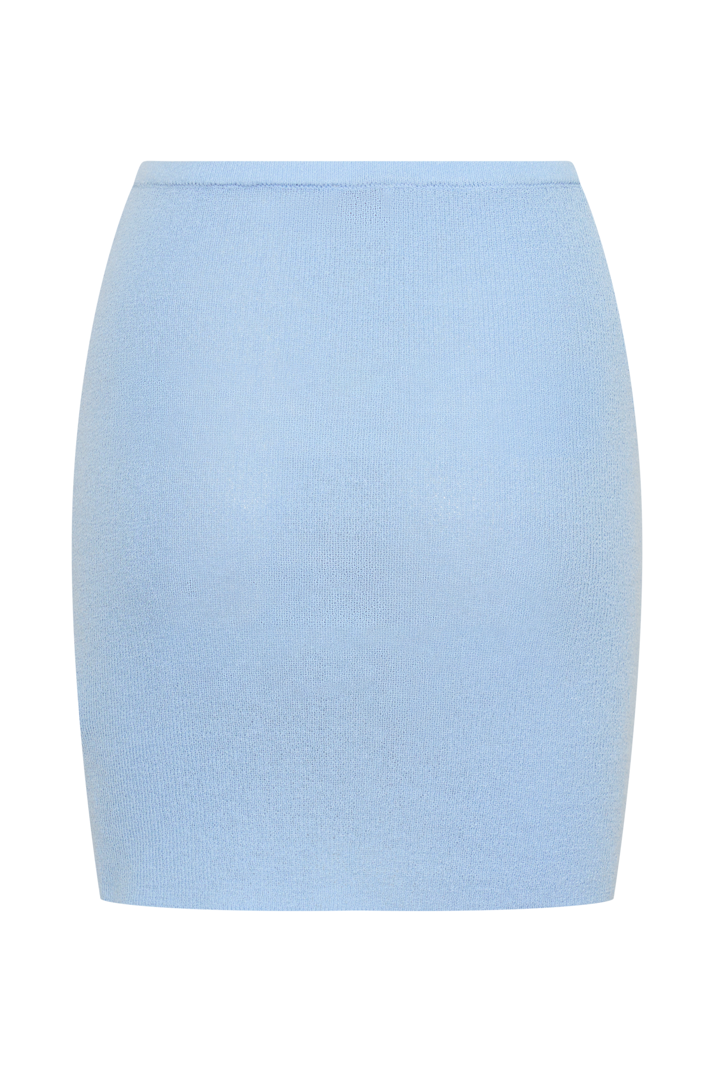 Loura Mid Rise Knit Mini Skirt - Cornflower Blue