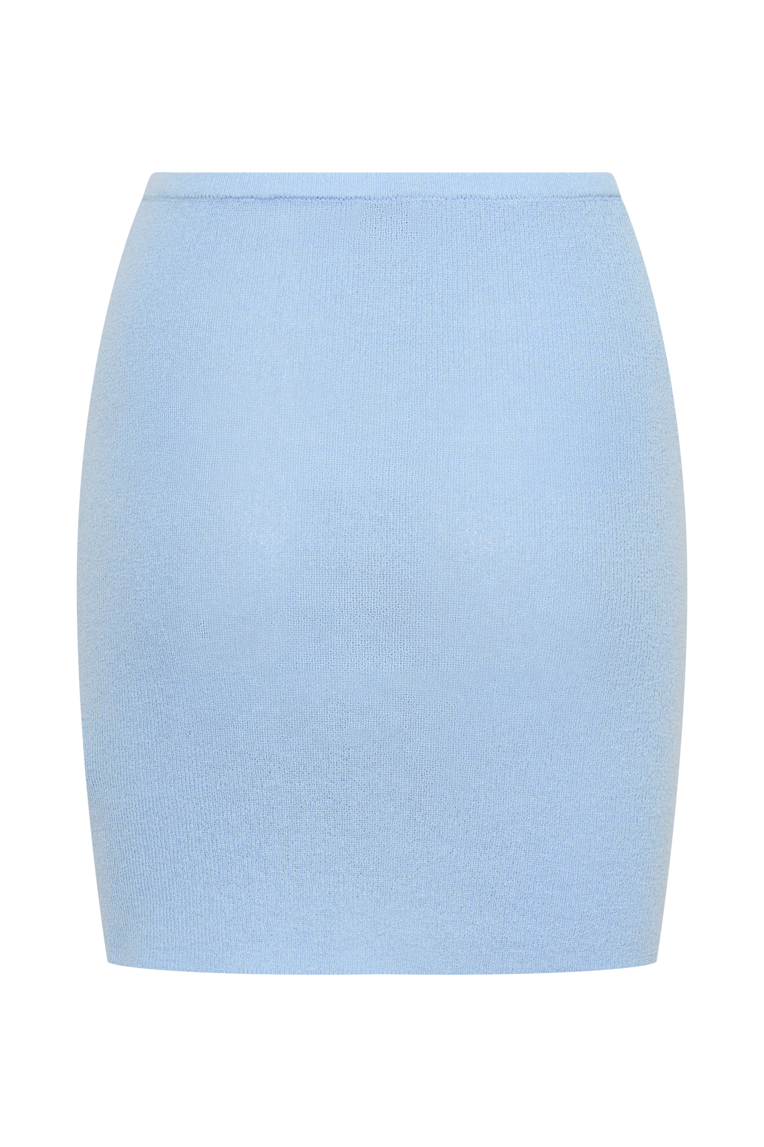 Loura Mid Rise Knit Mini Skirt - Cornflower Blue #8