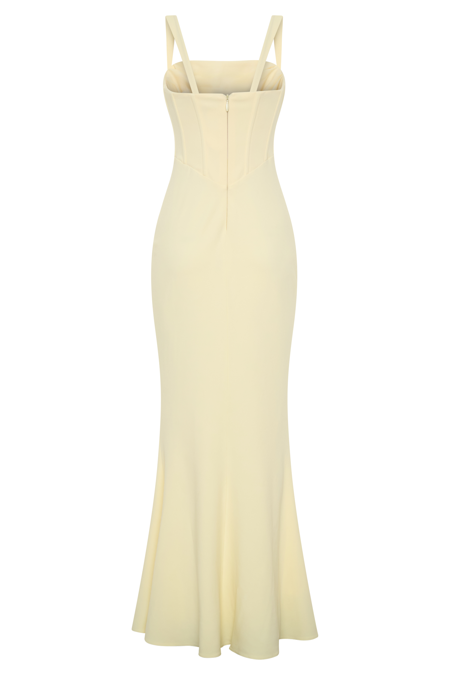 Luella Crepe Corset Maxi Dress - Lemon #10