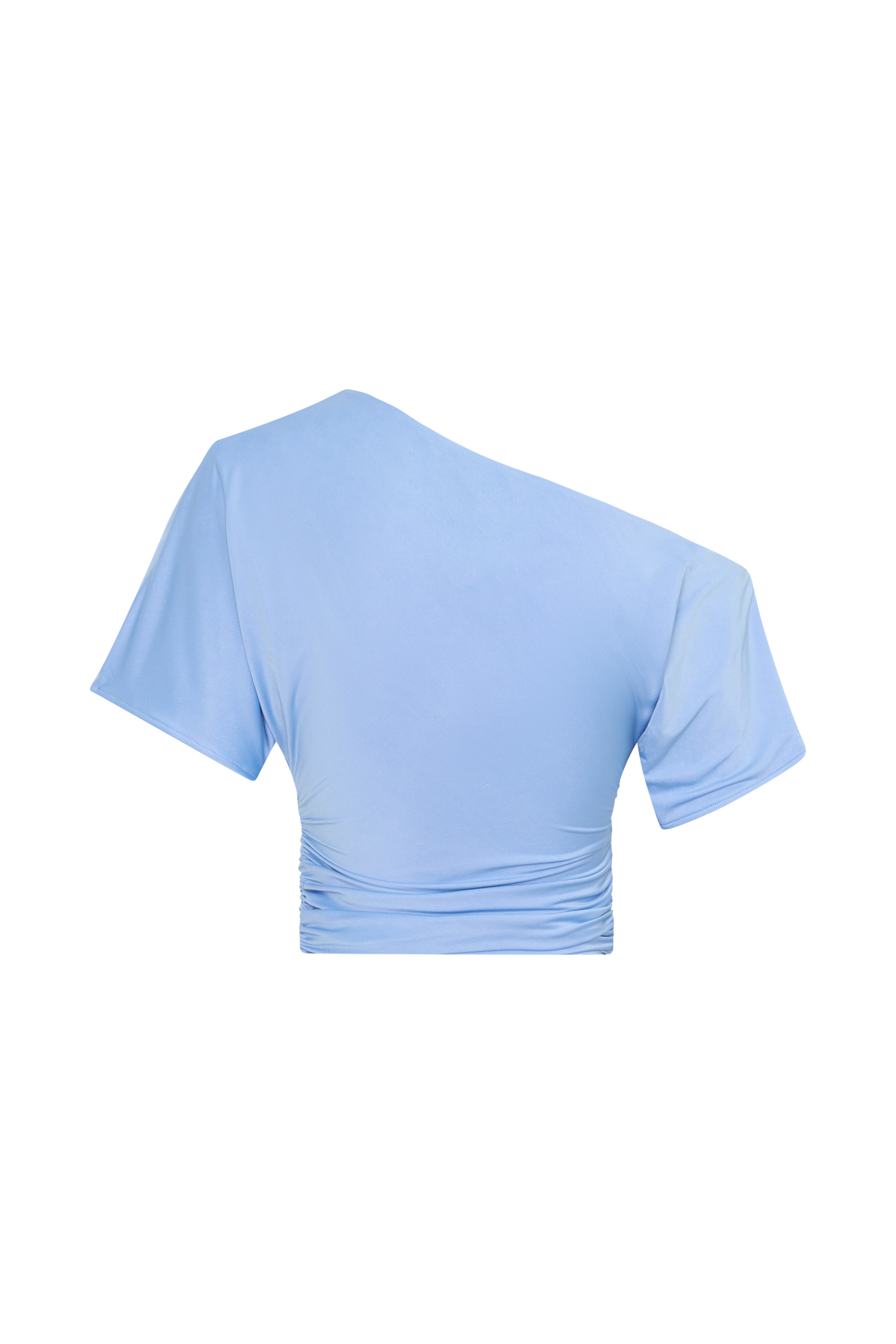 Luu Off Shoulder Slinky Top - Sea Blue #10