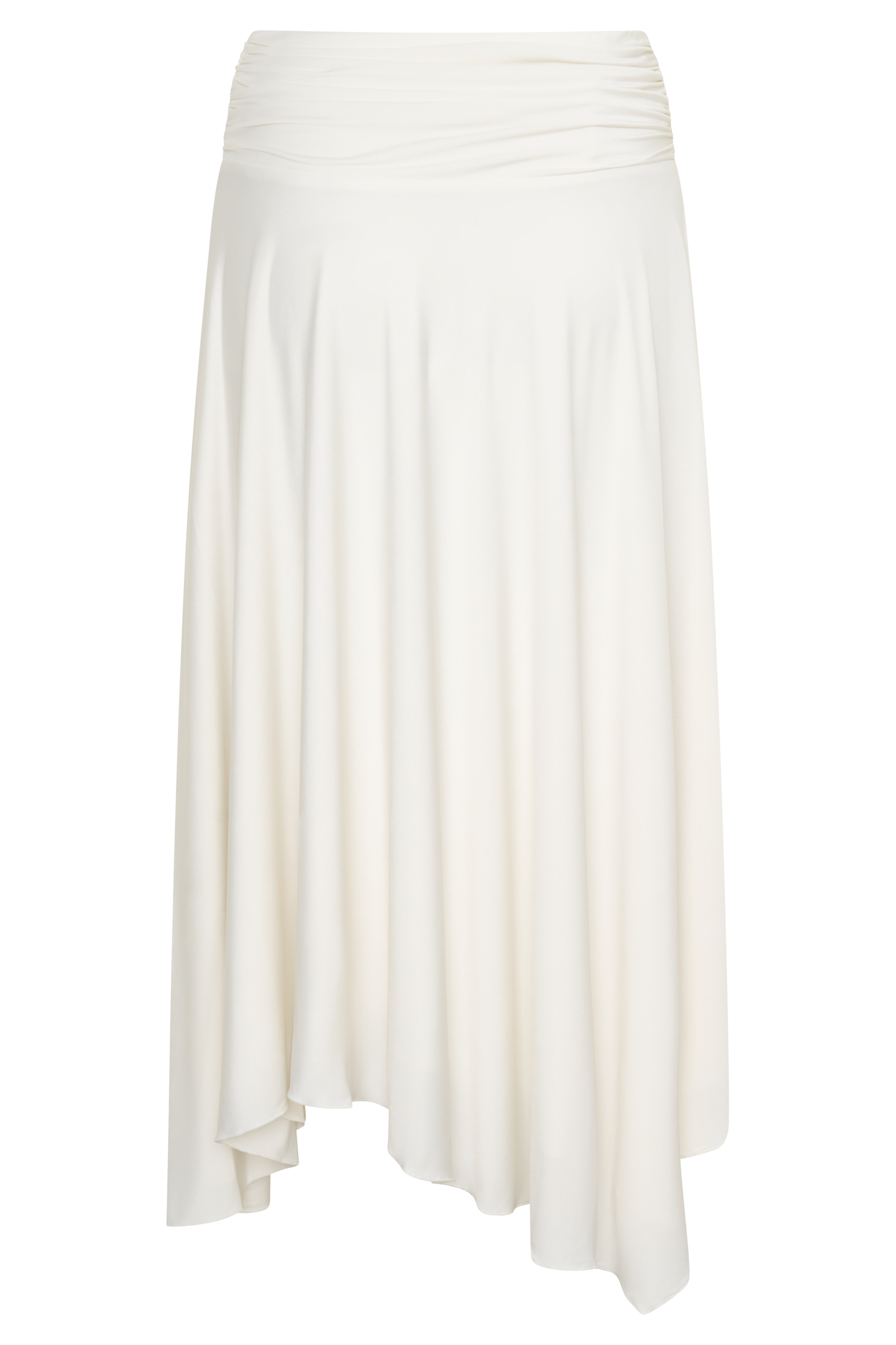 Luu Slinky Midi Skirt - Ivory #8