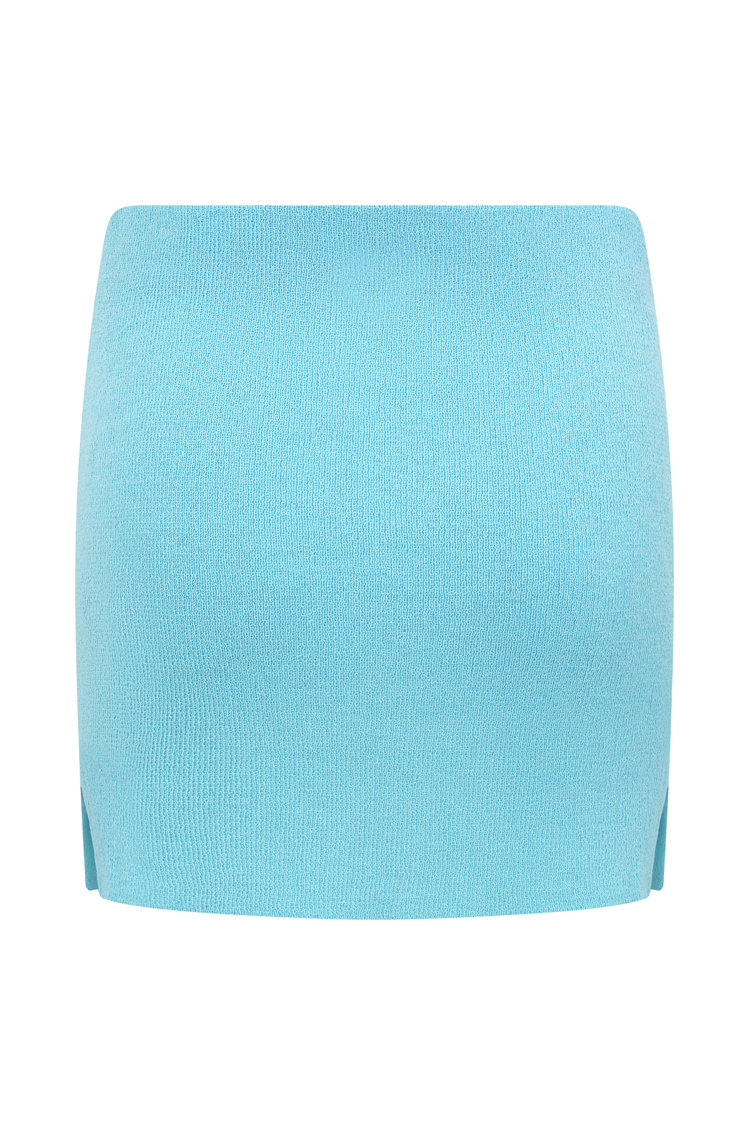 Esme Knit Mini Skirt - Cyan Blue #5