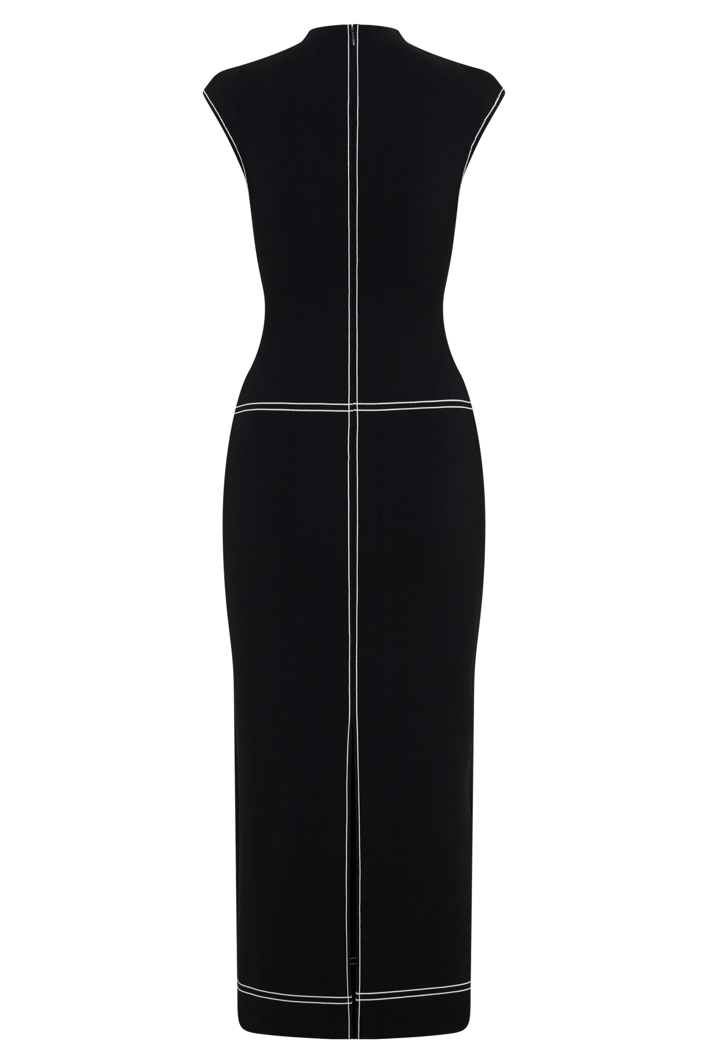 Malone Bandage Knit Midi Dress - Black