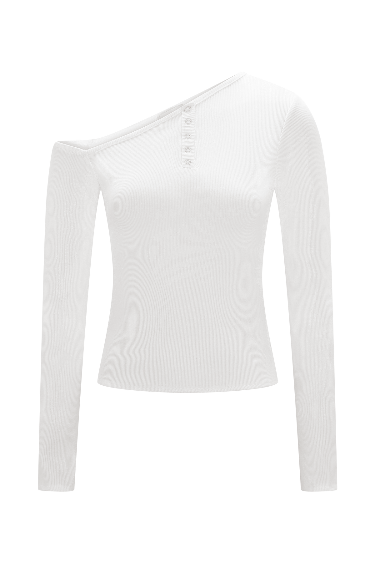 Maelle Off Shoulder Long Sleeve Top - Ivory #10