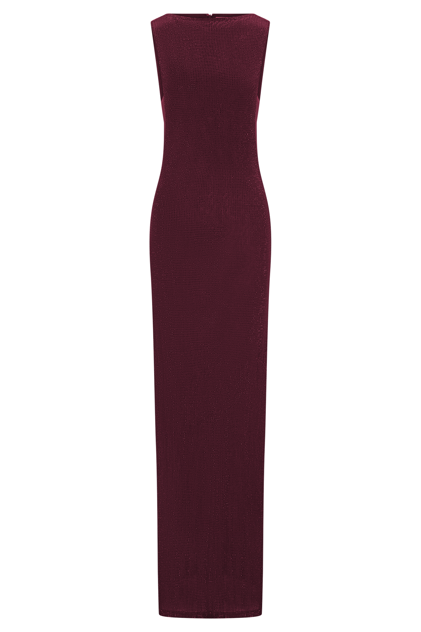 Magnolia Sleeveless Diamante Maxi Dress - Wine