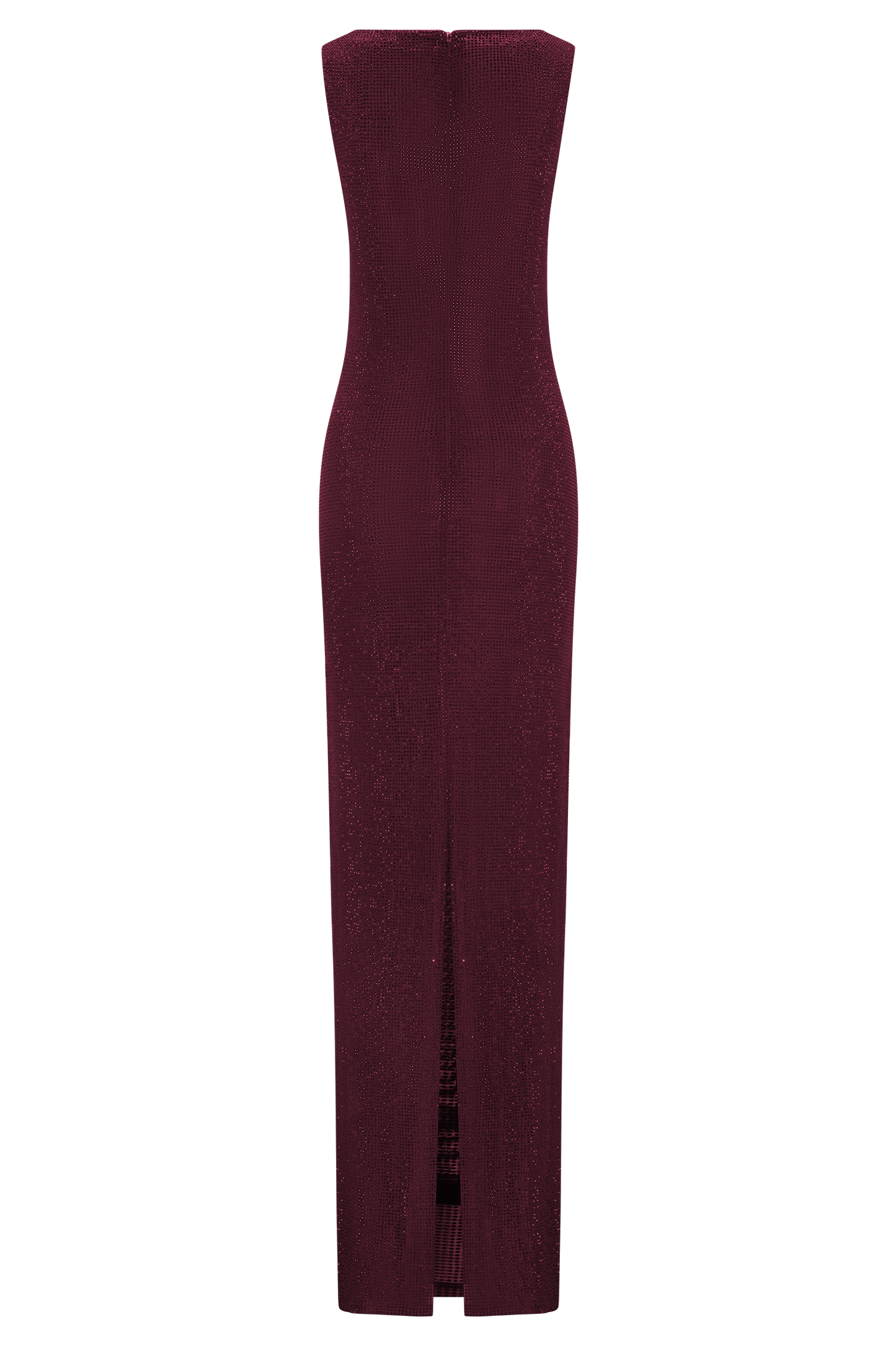Magnolia Sleeveless Diamante Maxi Dress - Wine