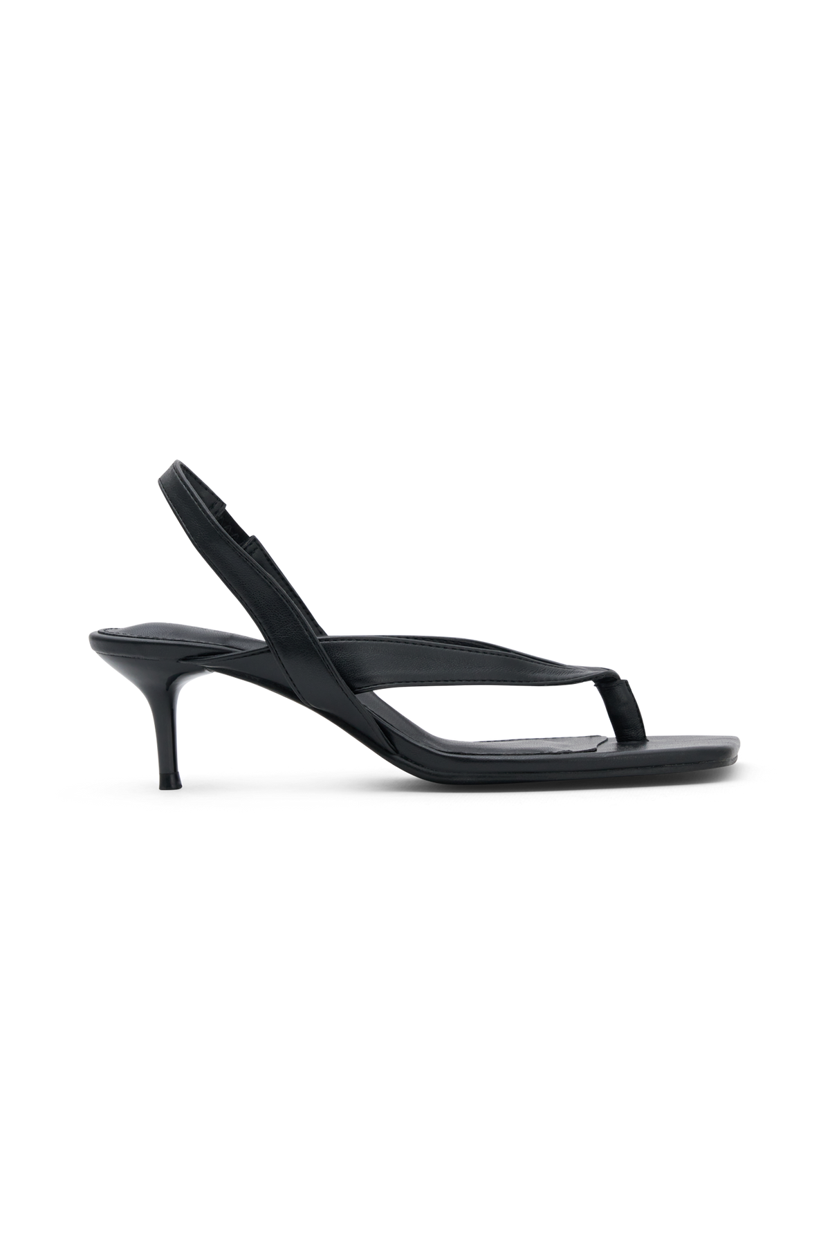 Mai Sling Back Thong Heel - Black #6