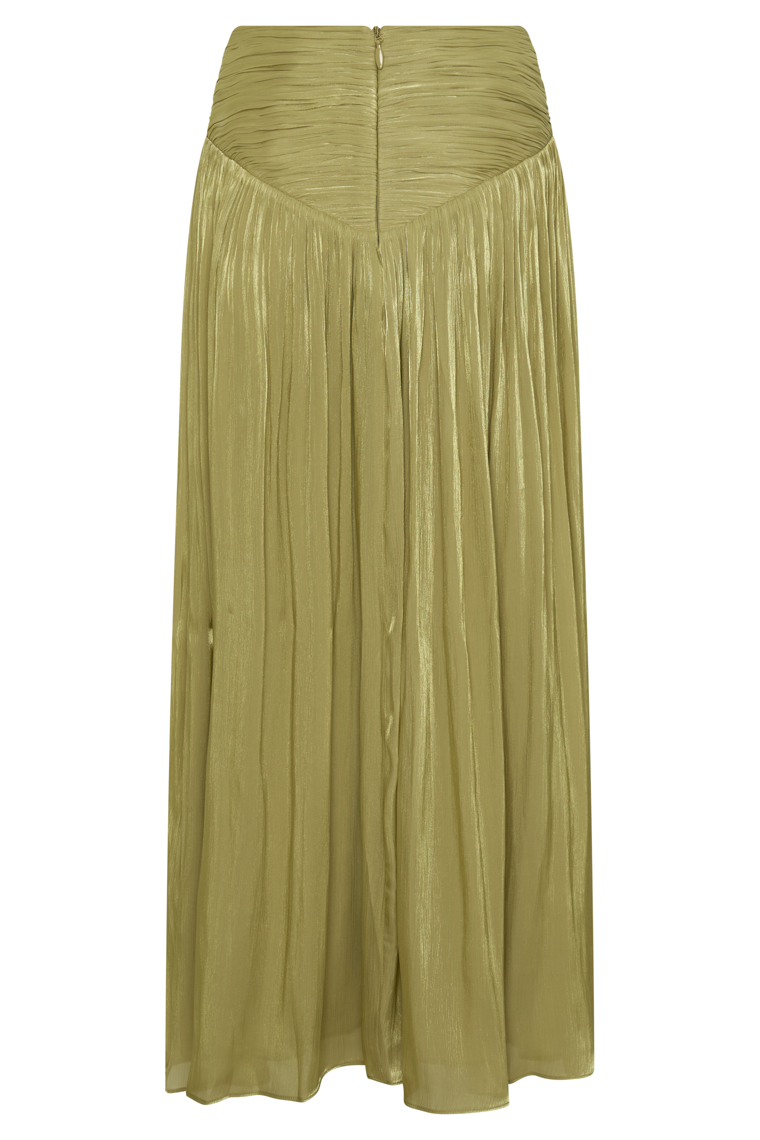 Makena Gathered Midi Skirt - Green #9